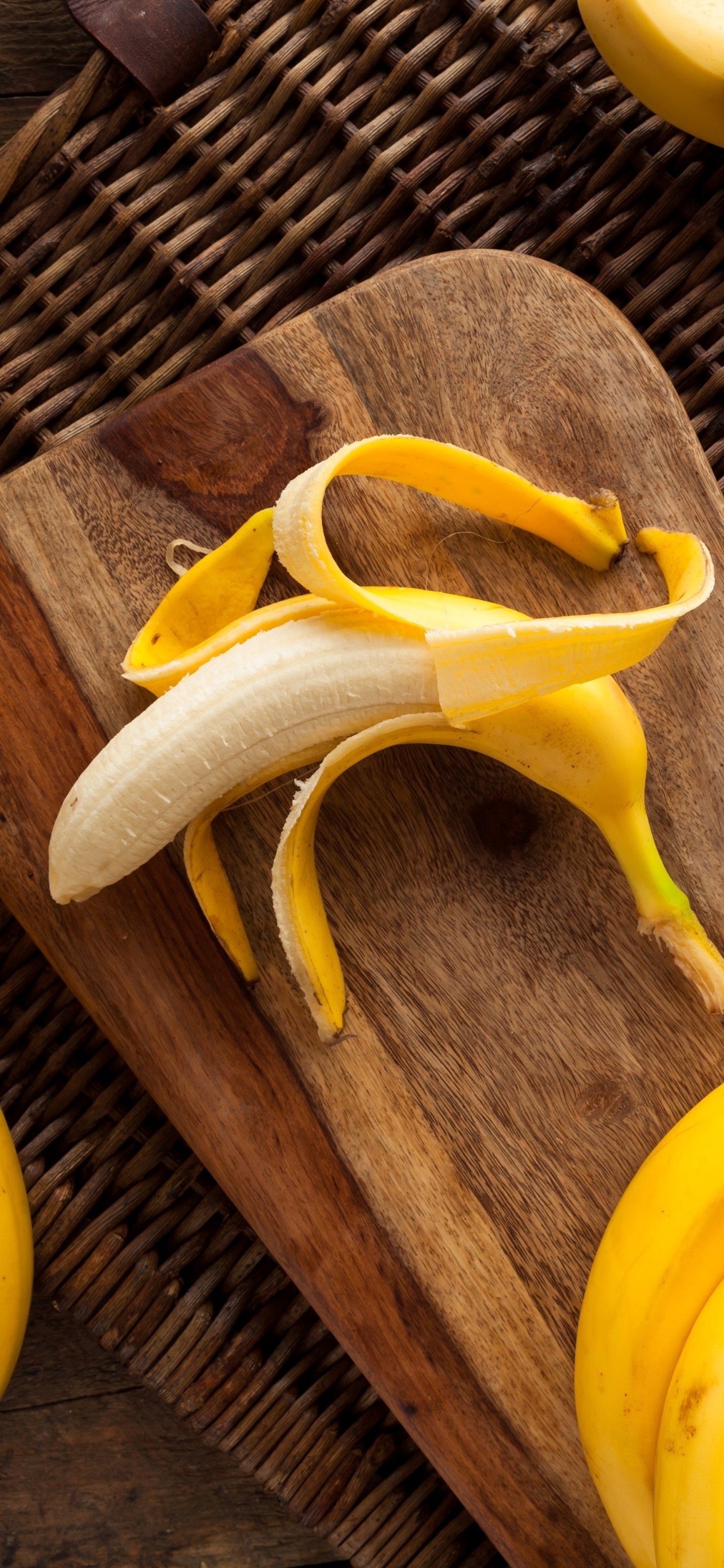 Banana feast, Culinary delight, Nutritious goodness, Finger-licking satisfaction, 1440x3120 HD Handy