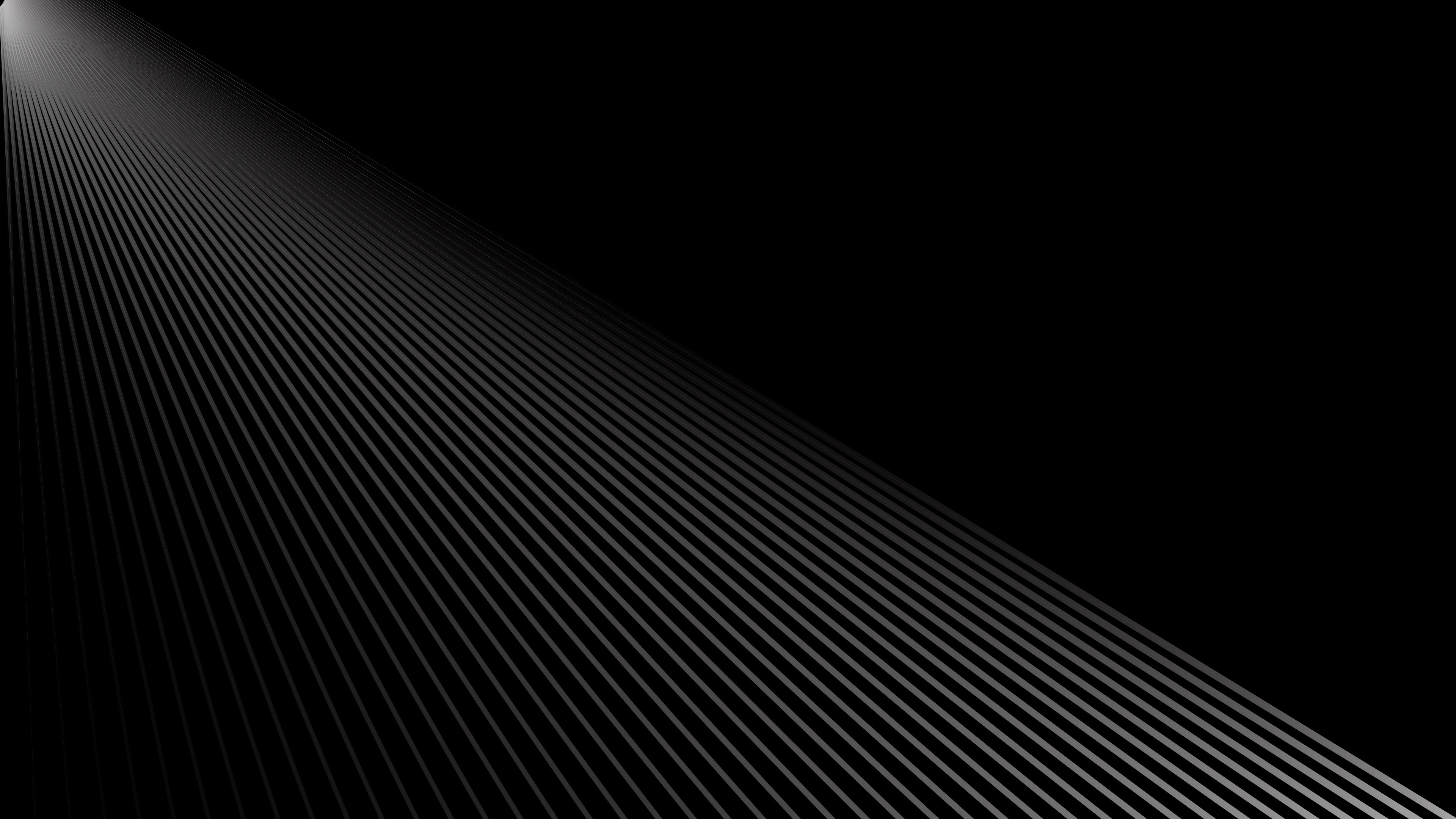 Lines, Black Wallpaper, 3840x2160 4K Desktop