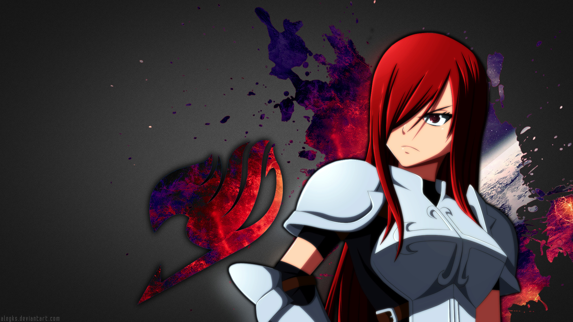 Erza, Fairy Tail, Wallpaper collection, Character representation, 1920x1080 Full HD Desktop