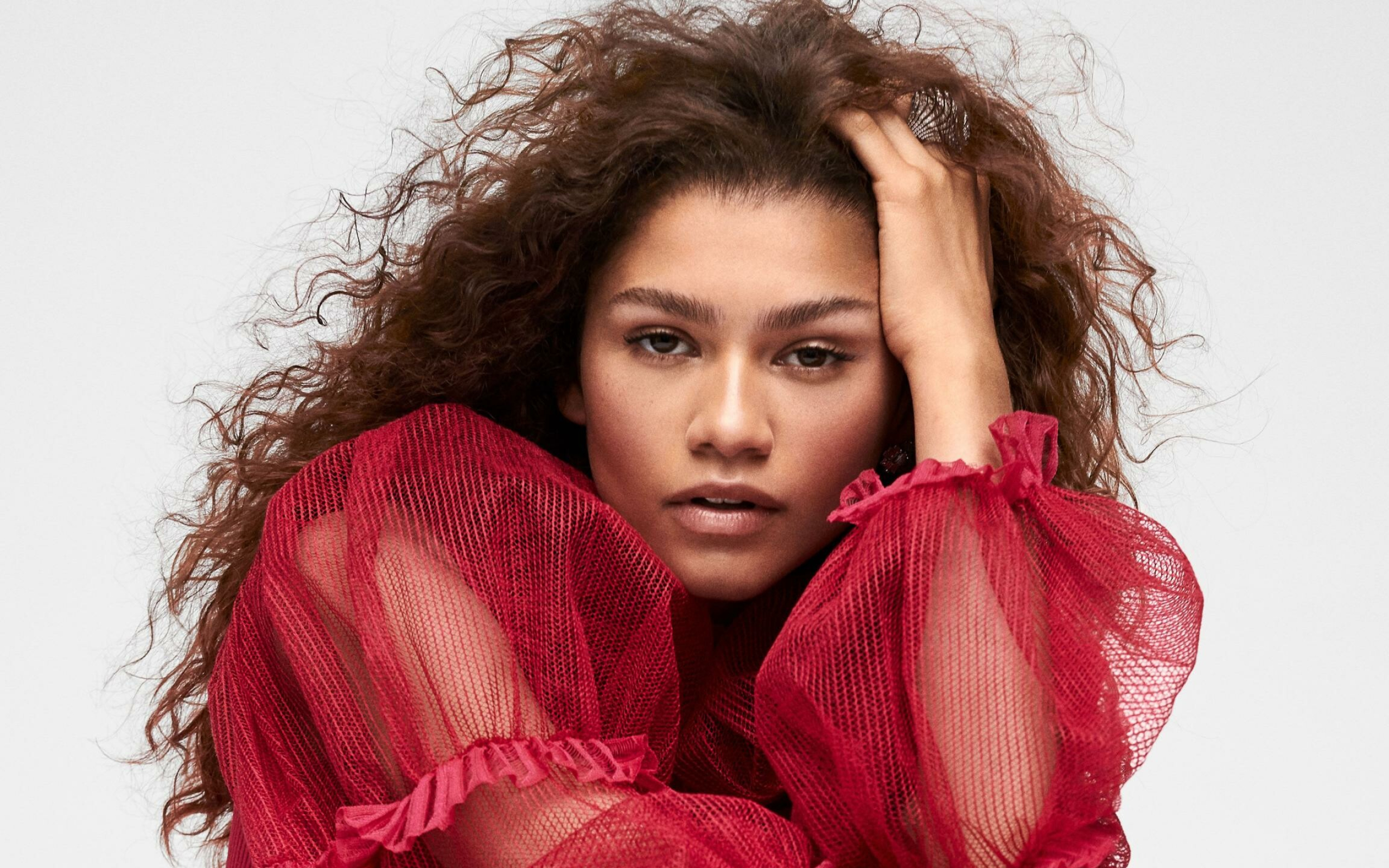Zendaya: The youngest recipient of two Primetime Emmy Awards for Outstanding Lead Actress in a Drama Series. 2560x1600 HD Wallpaper.