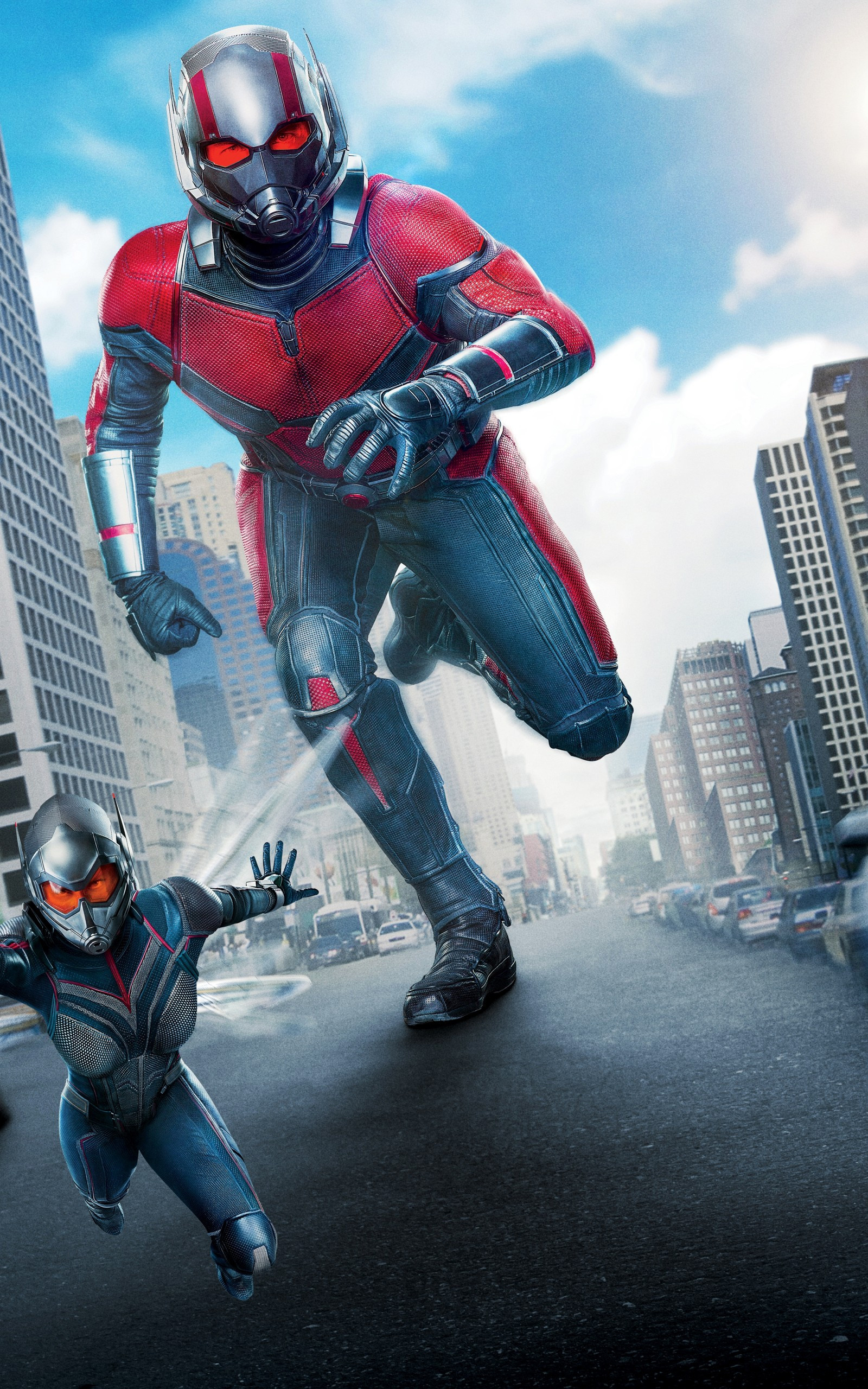Ant-Man and the Wasp, Running cars, Nexus 10 wallpapers, Exciting chase, 1600x2560 HD Phone