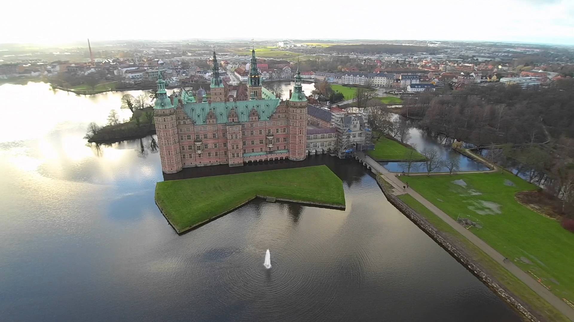 Schloss Frederiksborg in Hillerød, Dänemark, 1920x1080 Full HD Desktop