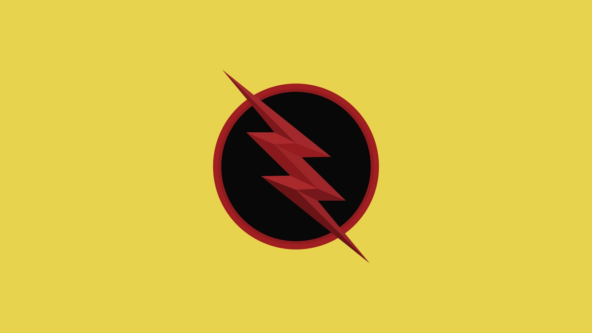 Flash (DC): Reverse-Flash, Professor Eobard Thawne, Logo. 1920x1080 Full HD Wallpaper.