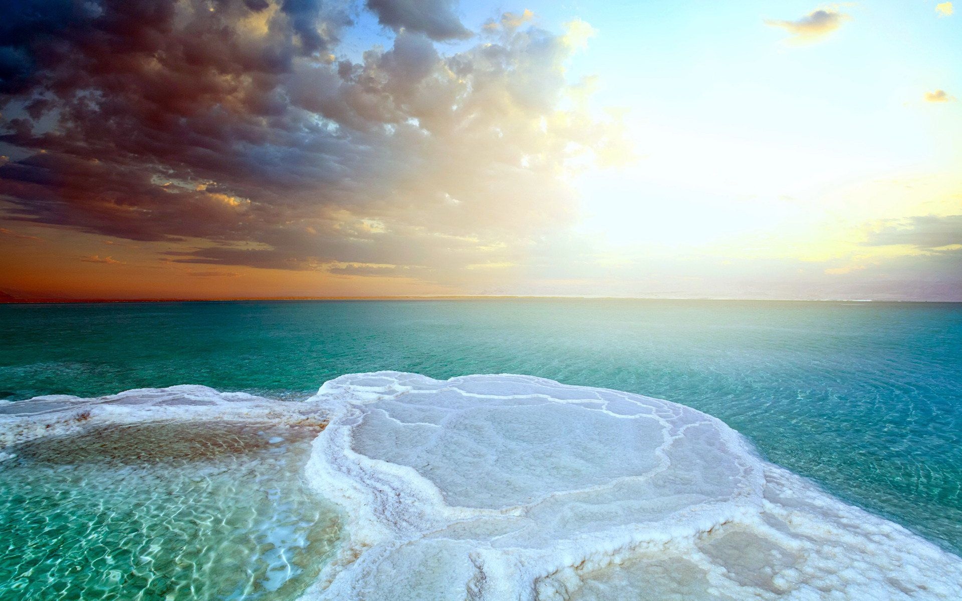 Dead Sea, Healing properties, Mineral-rich water, Ancient salt deposits, 1920x1200 HD Desktop