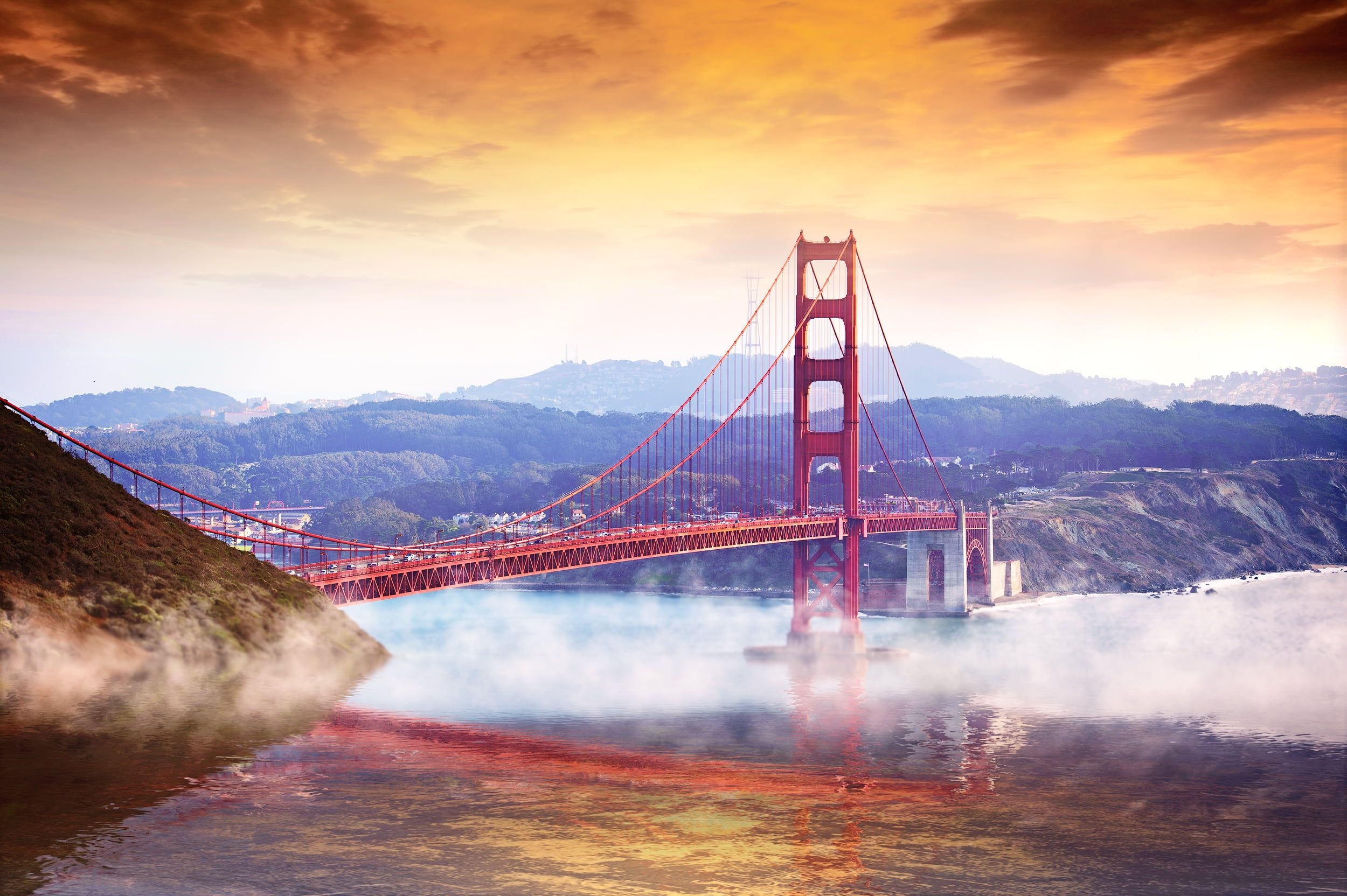 Golden Gate Bridge, Wallpapers, Landmark, 2500x1670 HD Desktop