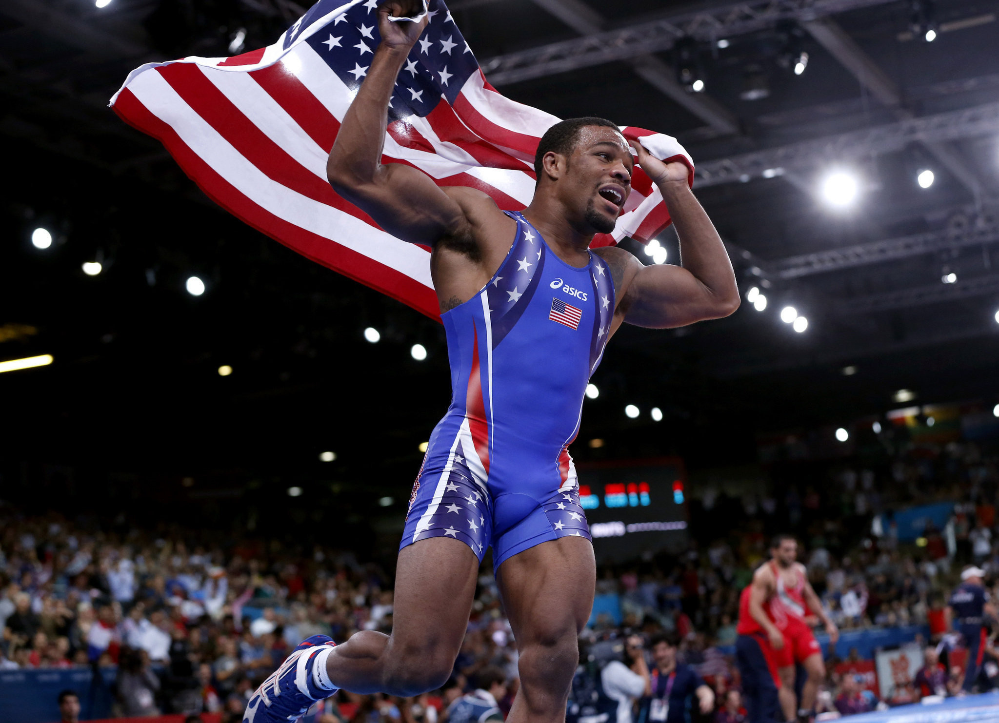Wrestling: Jordan Ernest Burroughs, An American freestyle wrestler, 2012 Olympic Gold medalist. 2050x1490 HD Background.