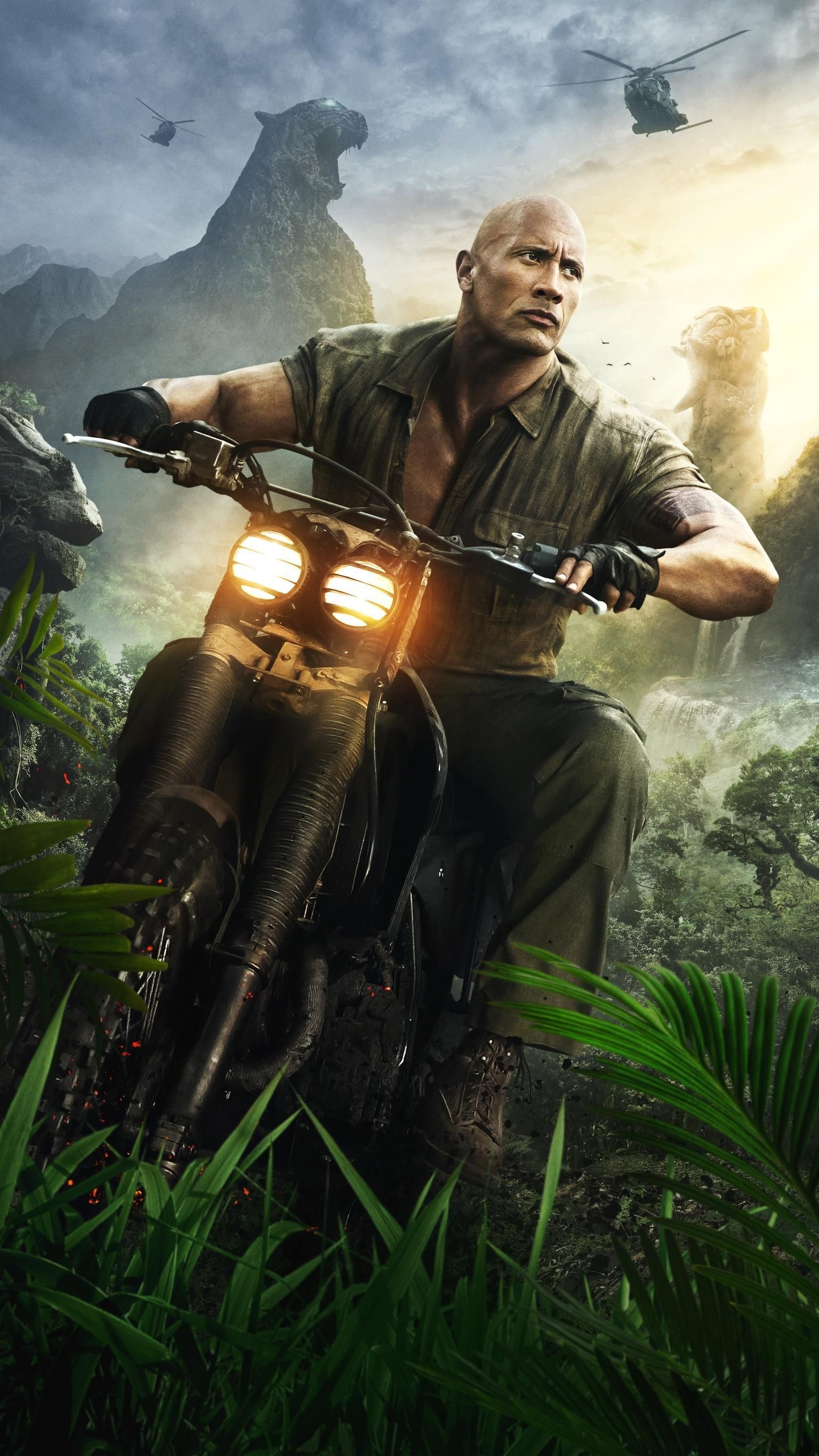 Jumanji: Welcome to the Jungle, Dwayne Johnson wallpapers, Action-packed movie, Exciting journey, 1540x2740 HD Phone
