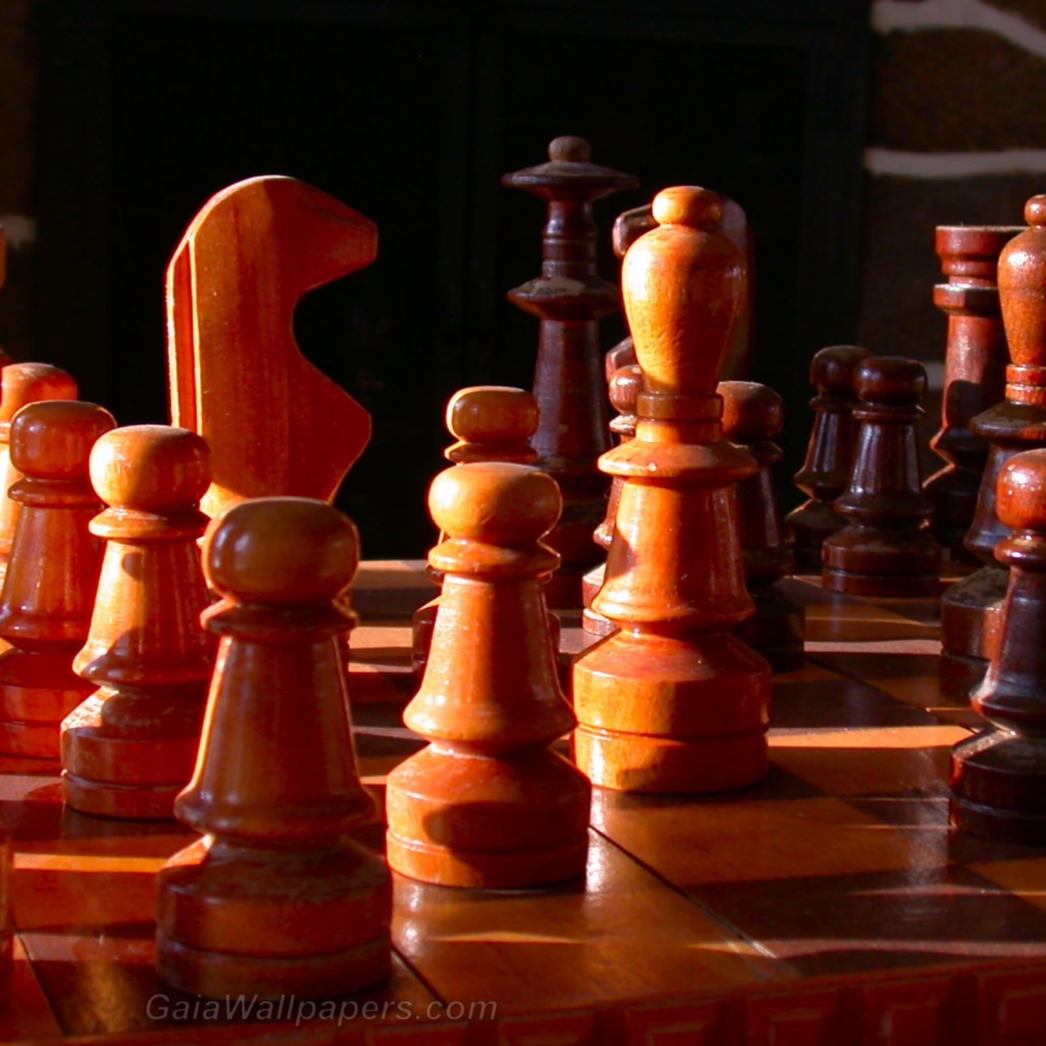 Chess game, Desktop wallpapers, Dramatic visuals, Competitive atmosphere, 2050x2050 HD Handy