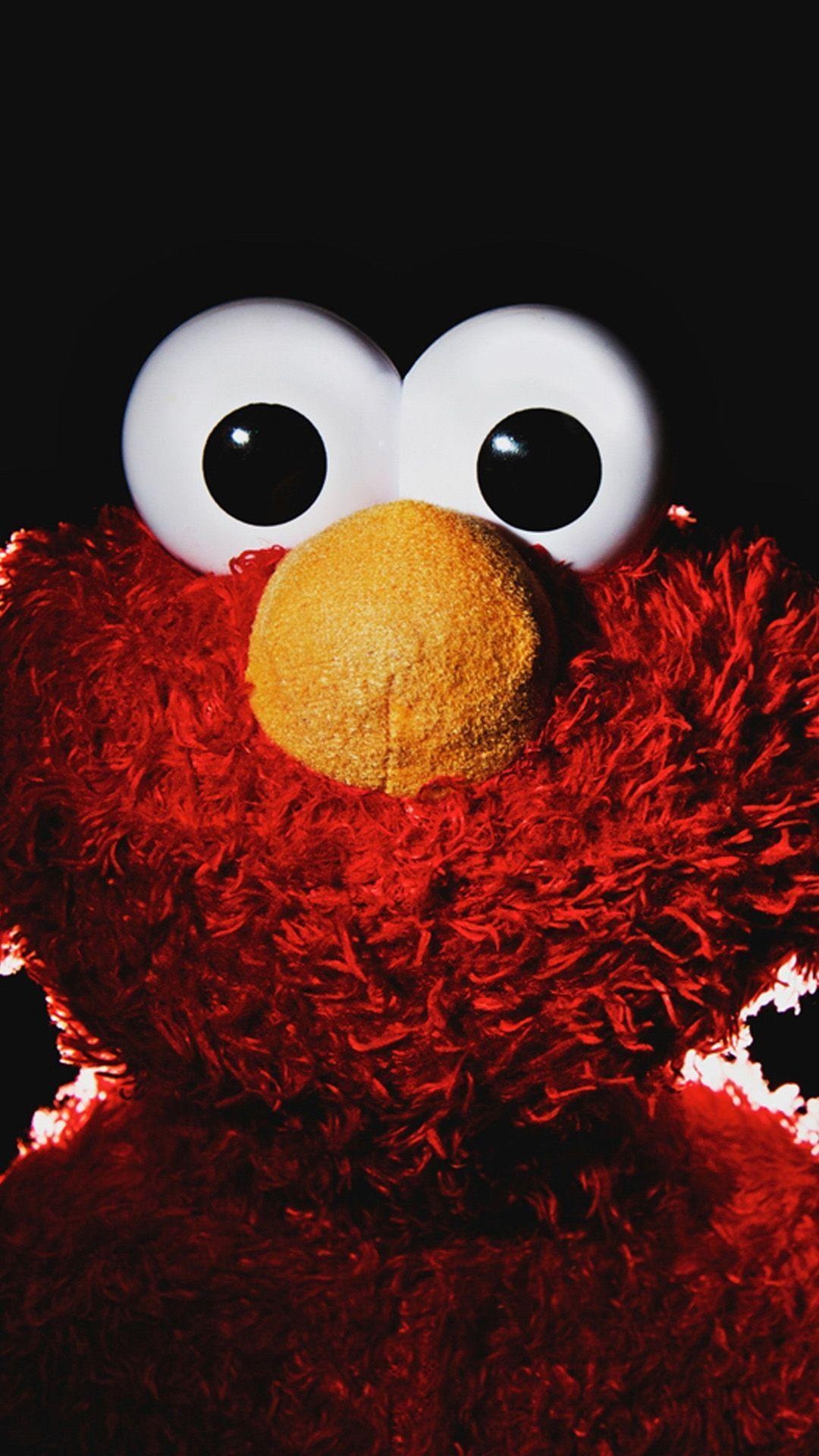 Sesame Street: Elmo, Muppet, A red monster with a distinctive cheerful voice and a contagious giggle. 1080x1920 Full HD Background.