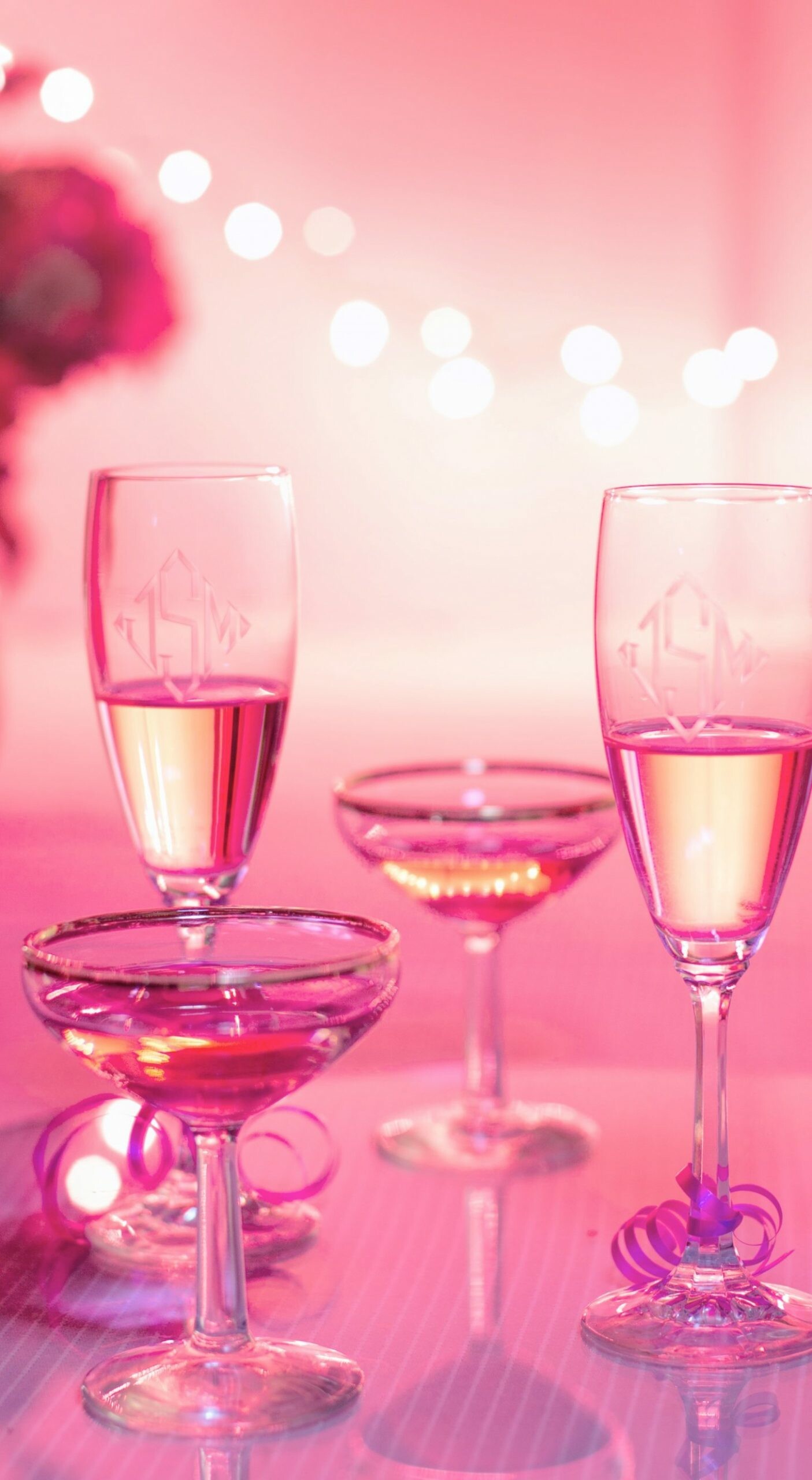 Celebration: Aesthetic, Valentine's Day, Champagne. 1410x2560 HD Background.