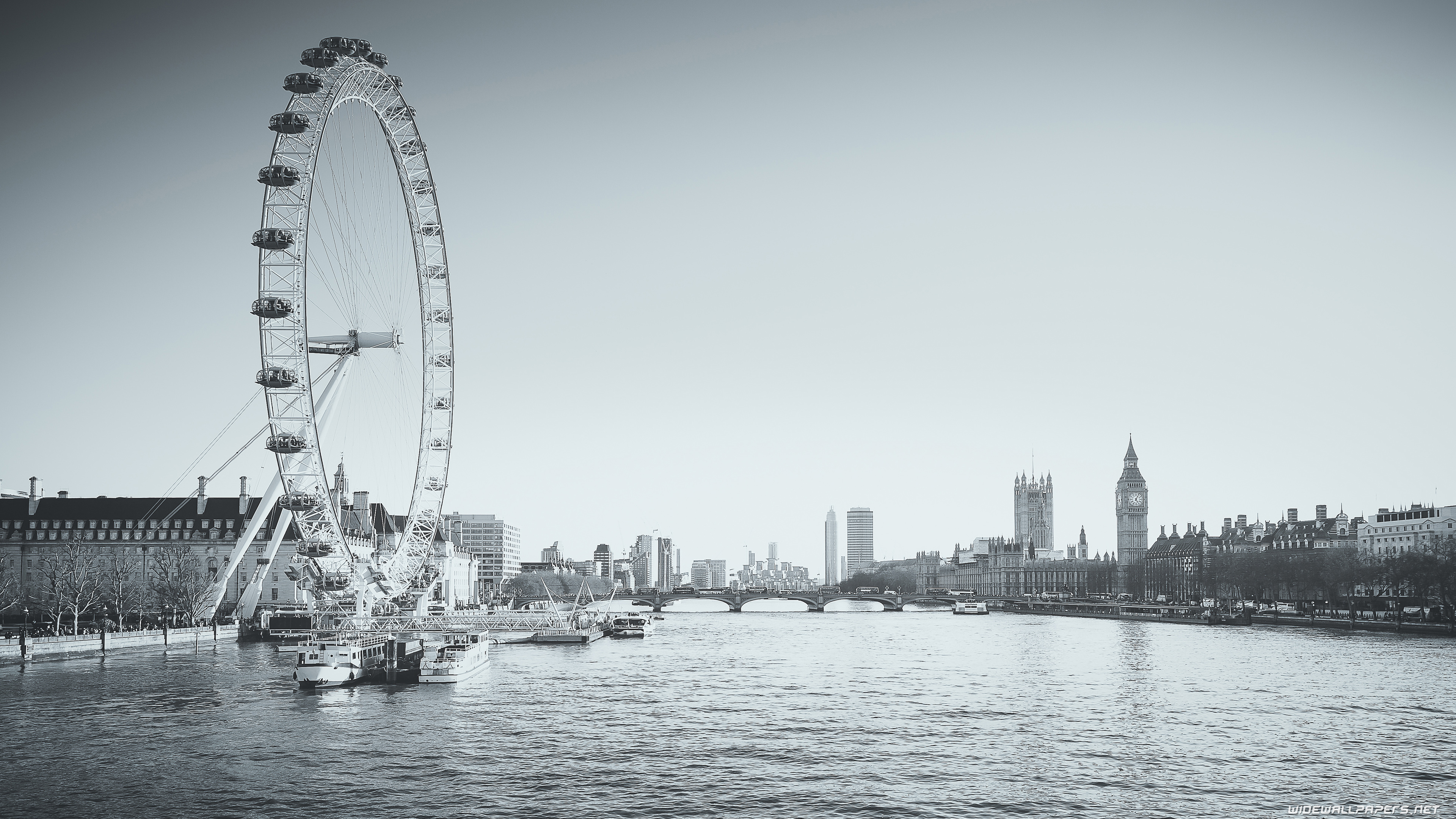 London Eye, City desktop wallpapers, 4K Ultra HD, High quality, 3840x2160 4K Desktop