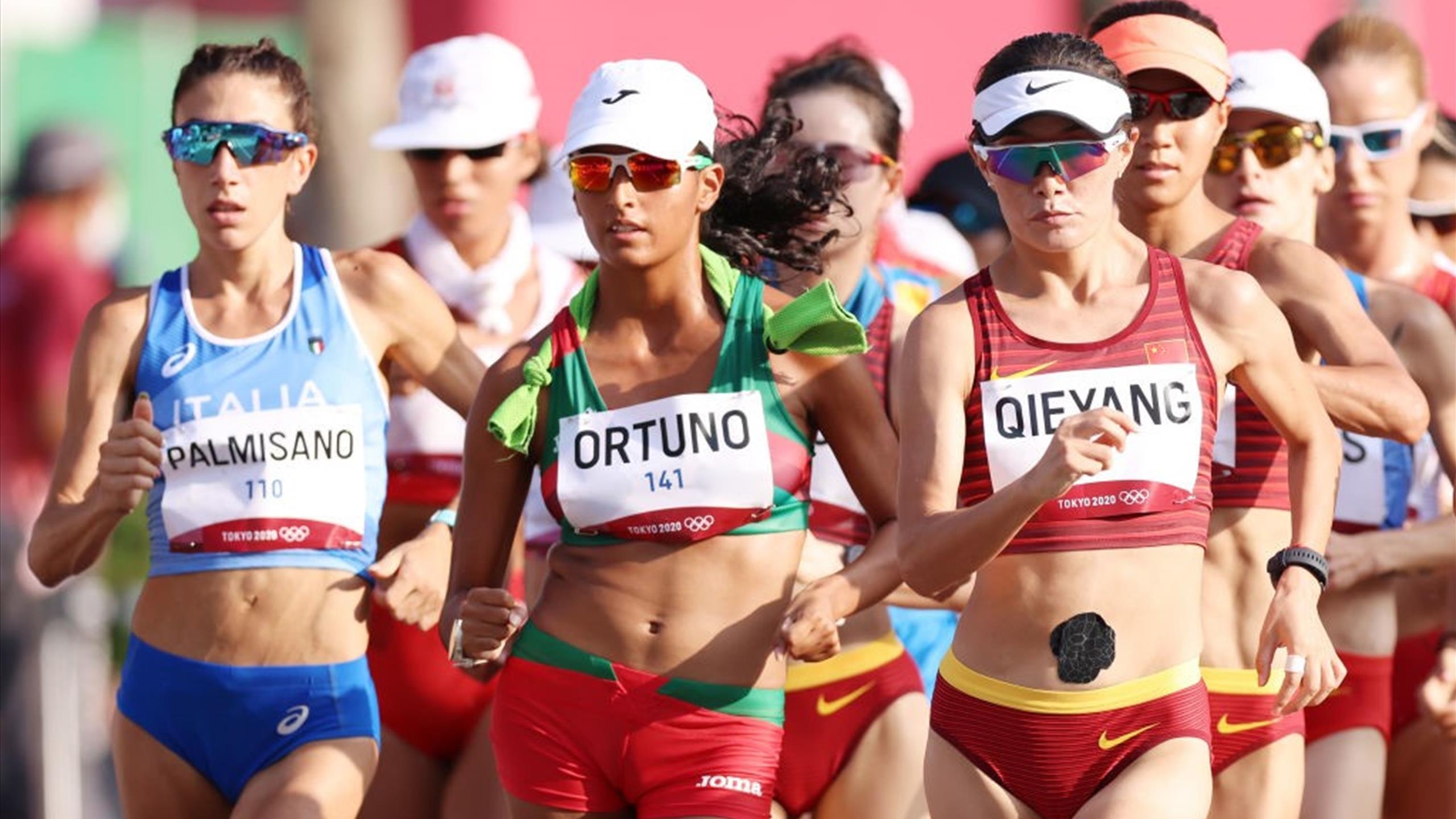 Antonella Palmisano, Tokyo 2020 Olympics, Women's 20km race walk, 2560x1440 HD Desktop