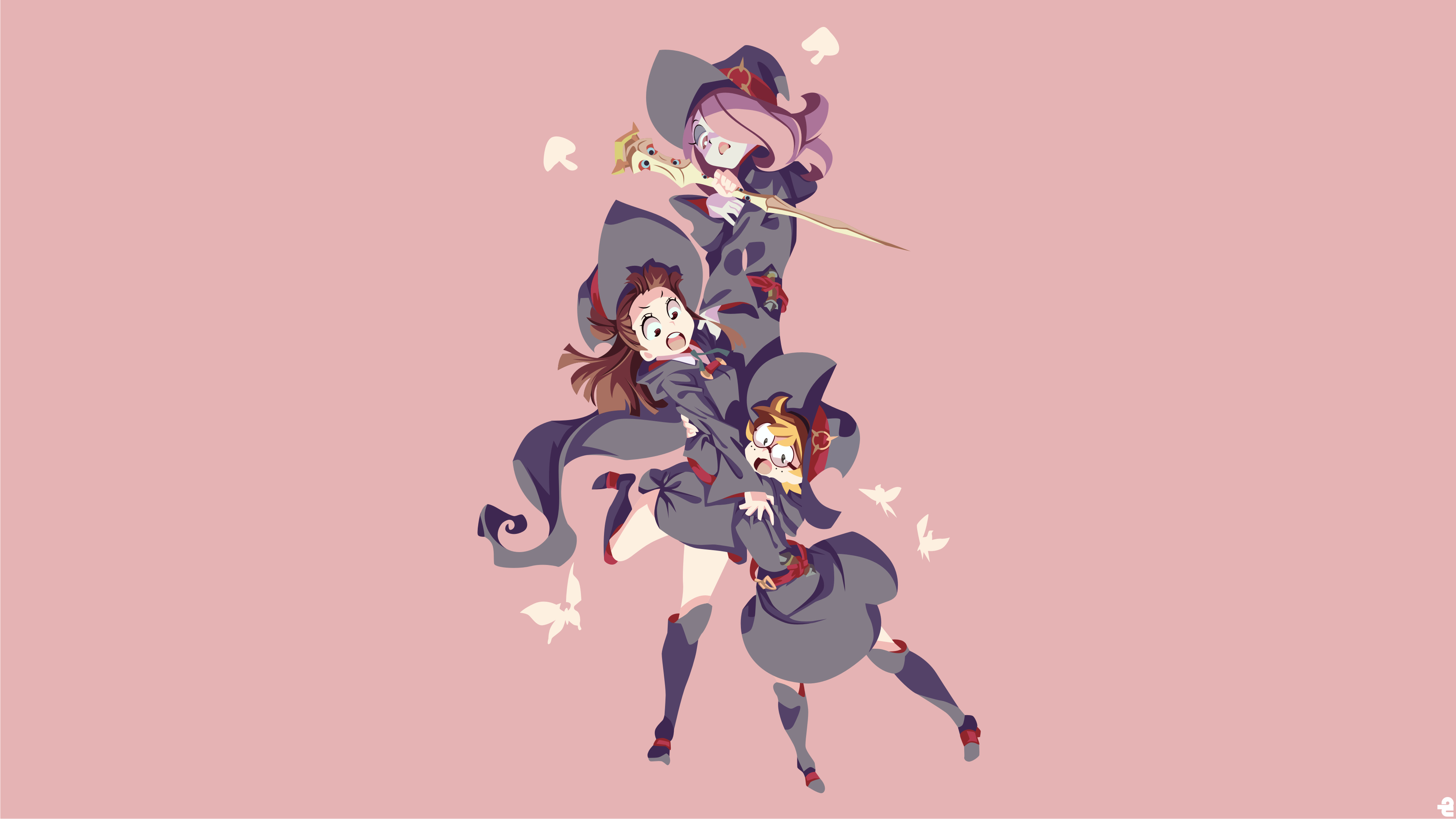 Little Witch Academia, Magical academy, Whimsical animation, Charming characters, 3840x2160 4K Desktop
