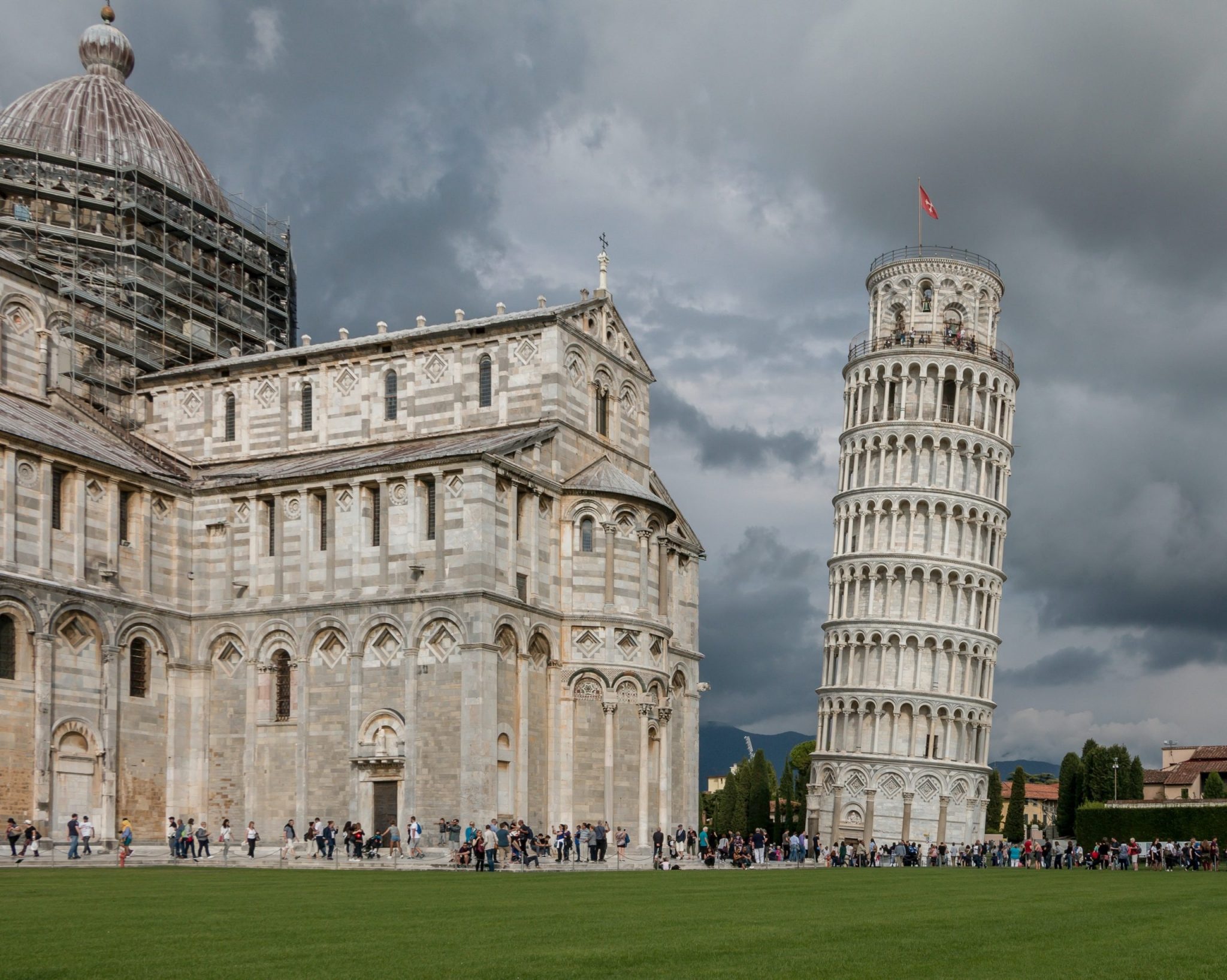 Rainy day, Leaning tower, Dreamy atmosphere, 2050x1640 HD Desktop