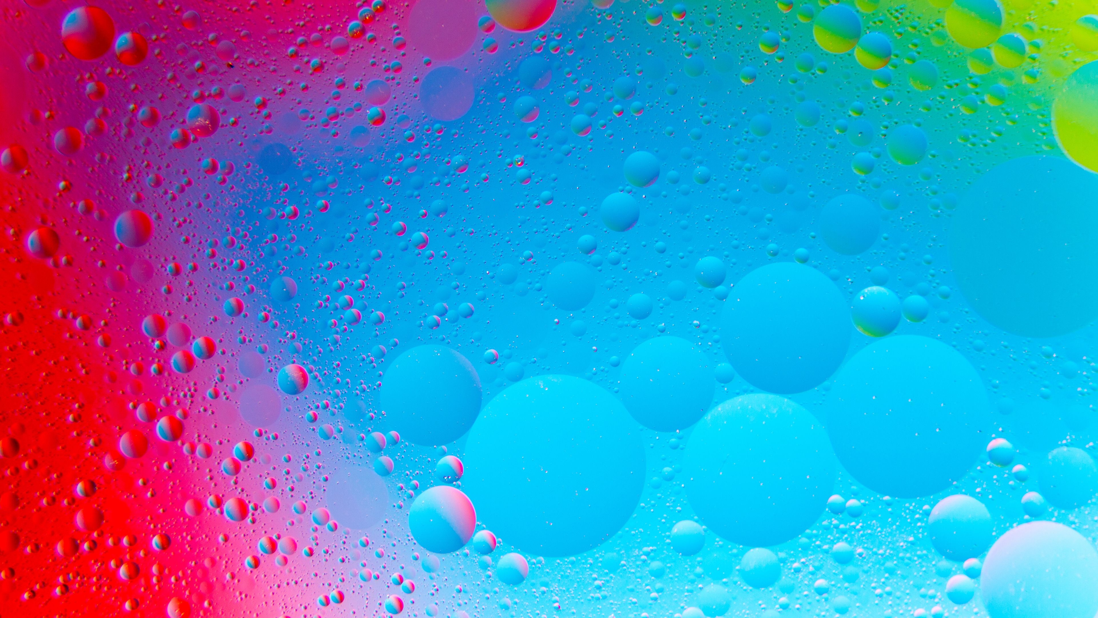Bubbles water gradient, Dynamic bubble textures, Bubble wallpaper HD, Bubbly aesthetic, Colorful bubble mix, 3840x2160 4K Desktop