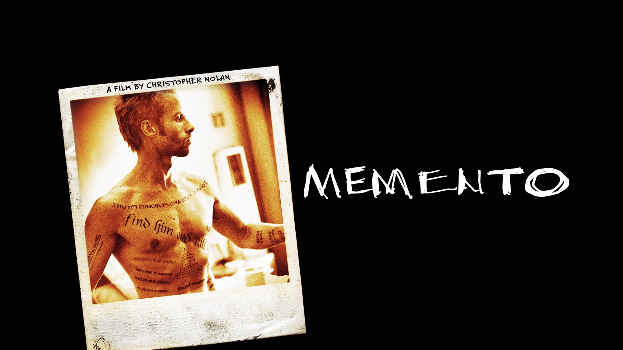 Memento: A film by Christopher Nolan, premiered at the 57th Venice International Film Festival. 2000x1130 HD Background.