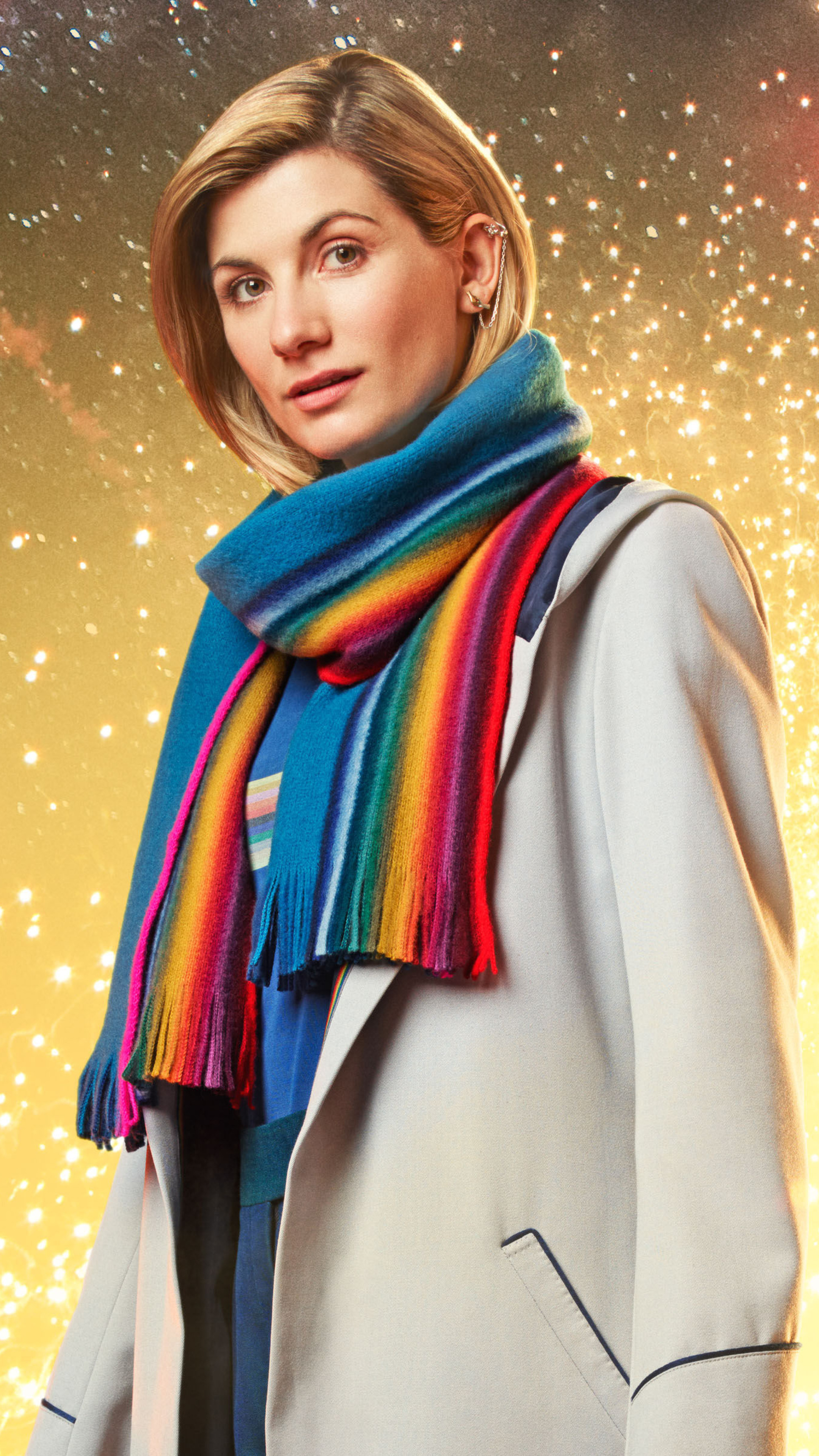 Jodie Whittaker, Doctor Who actress, Sony Xperia smartphone, HD wallpapers, 2160x3840 4K Phone