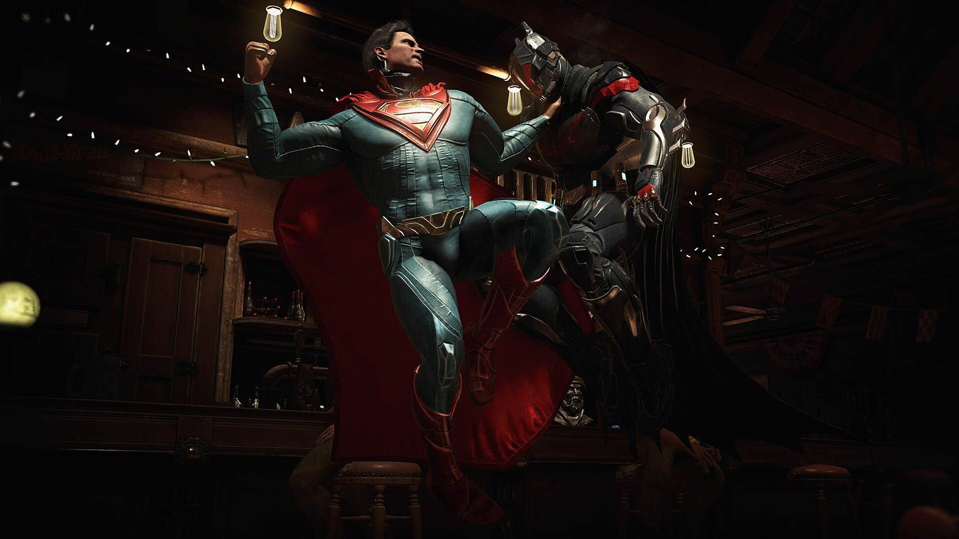 Injustice: A fighting game in which players compete in one-on-one combat using characters from the DC Universe and other third-party franchise. 1920x1080 Full HD Wallpaper.