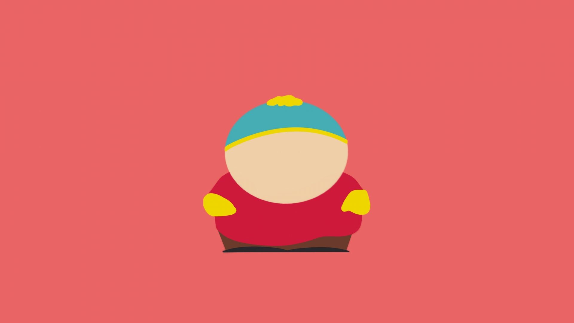 South Park: Eric Cartman, TV show, Minimalism, Animated cartoon. 1920x1080 Full HD Wallpaper.