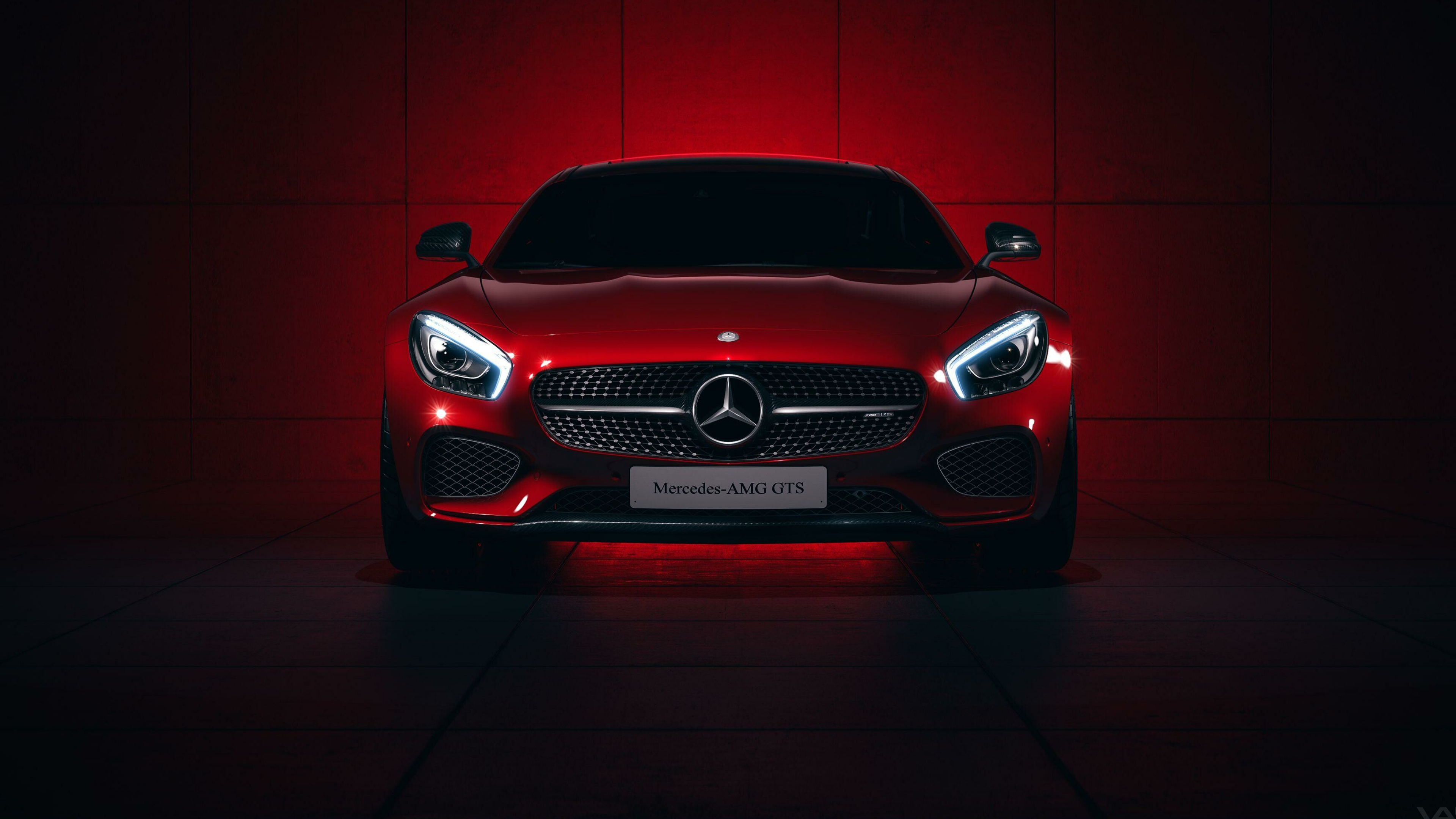 Mercedes-Benz: AMG GTS, Produces consumer luxury vehicles and commercial vehicles. 3840x2160 4K Wallpaper.