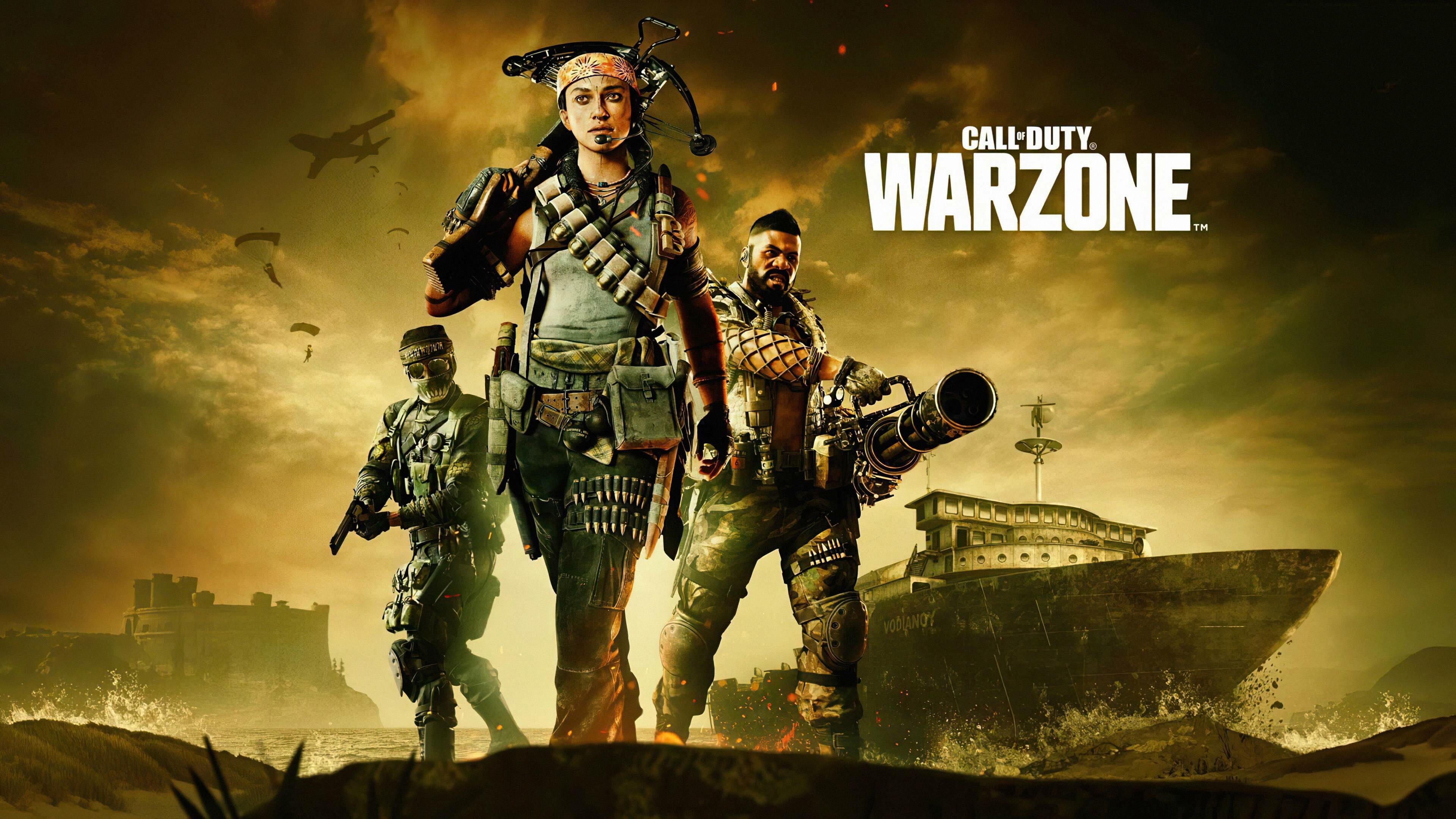 Call of Duty: Warzone, Released on March 10, 2020, as part of Modern Warfare. 3840x2160 4K Background.