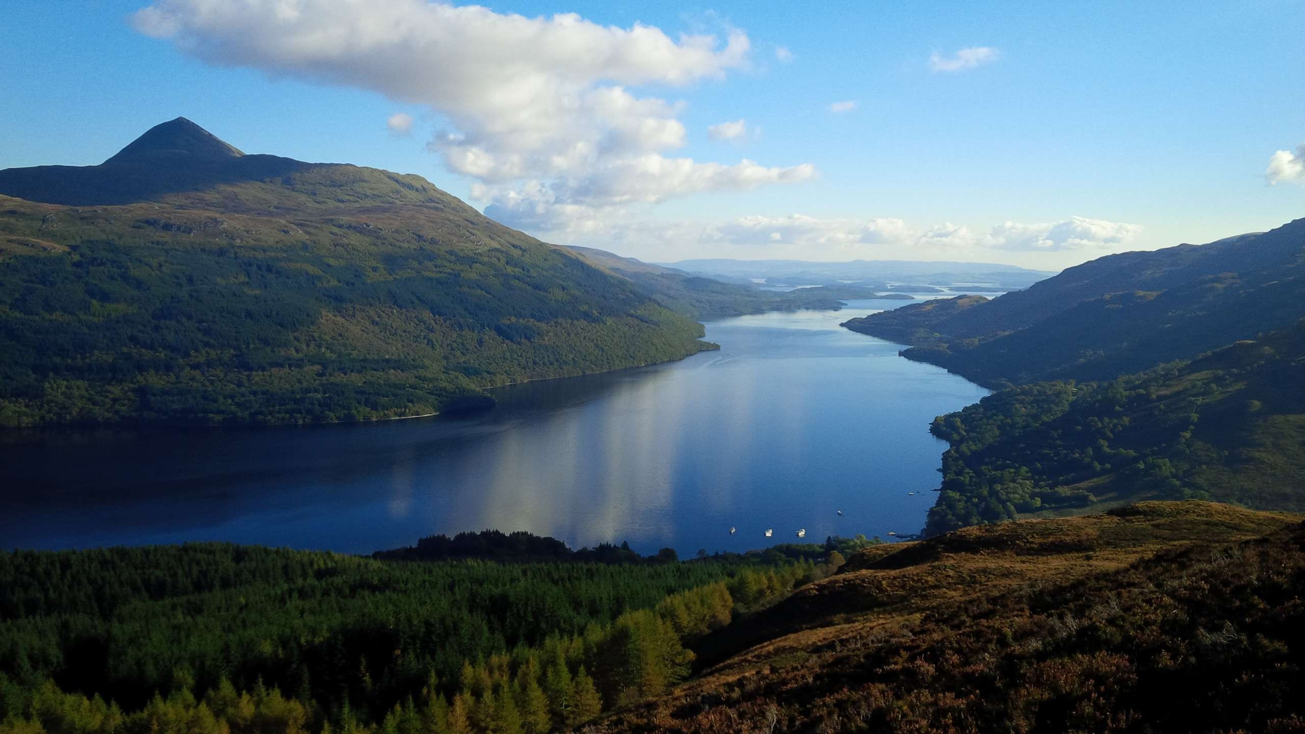 Loch Lomond, Cruise Loch Lomond, Bonnie Scotland, Water adventure, 2560x1440 HD Desktop