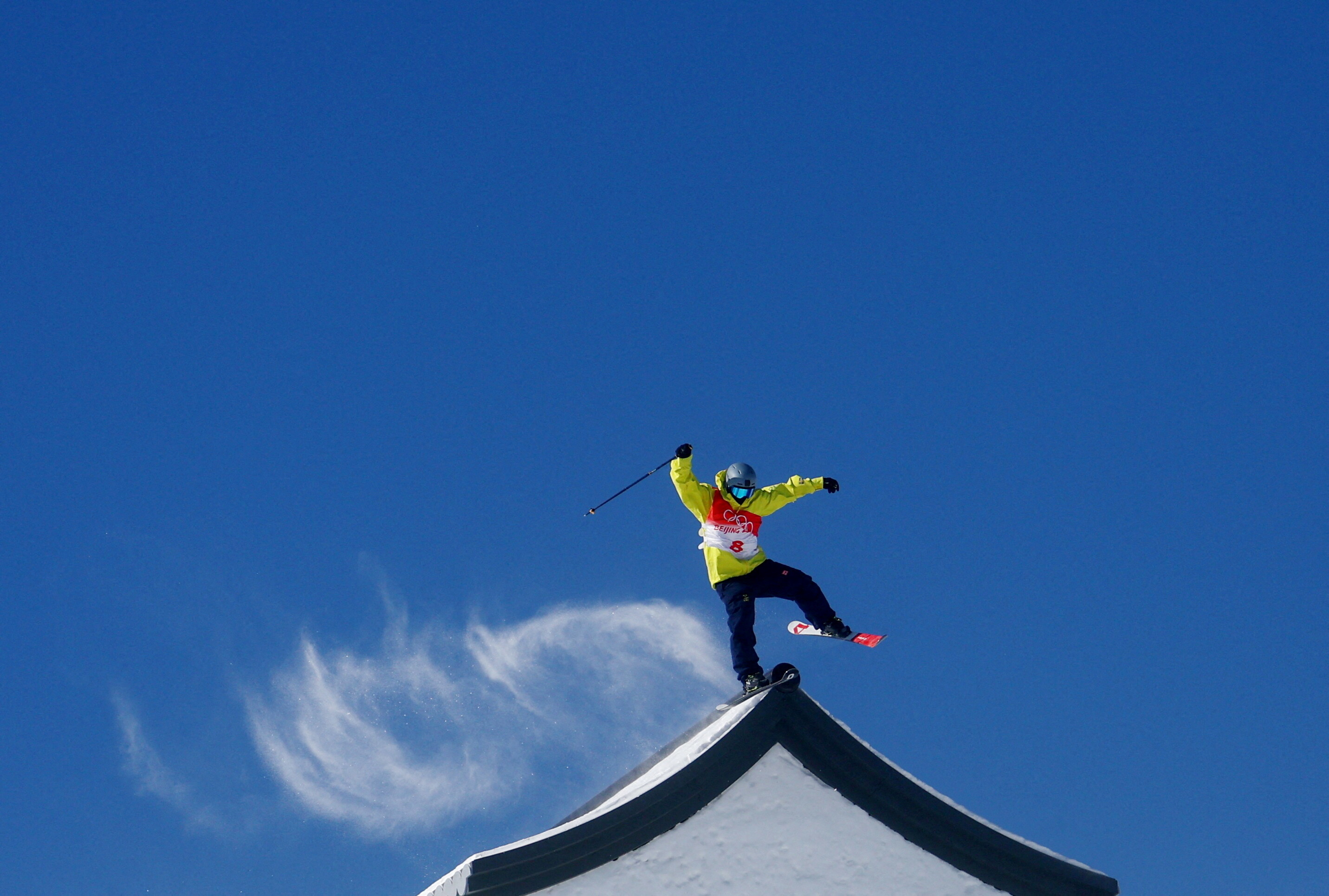 Jesper Tjader, Ski tricks master, Big air jumps, Adrenaline rush, 2870x1940 HD Desktop