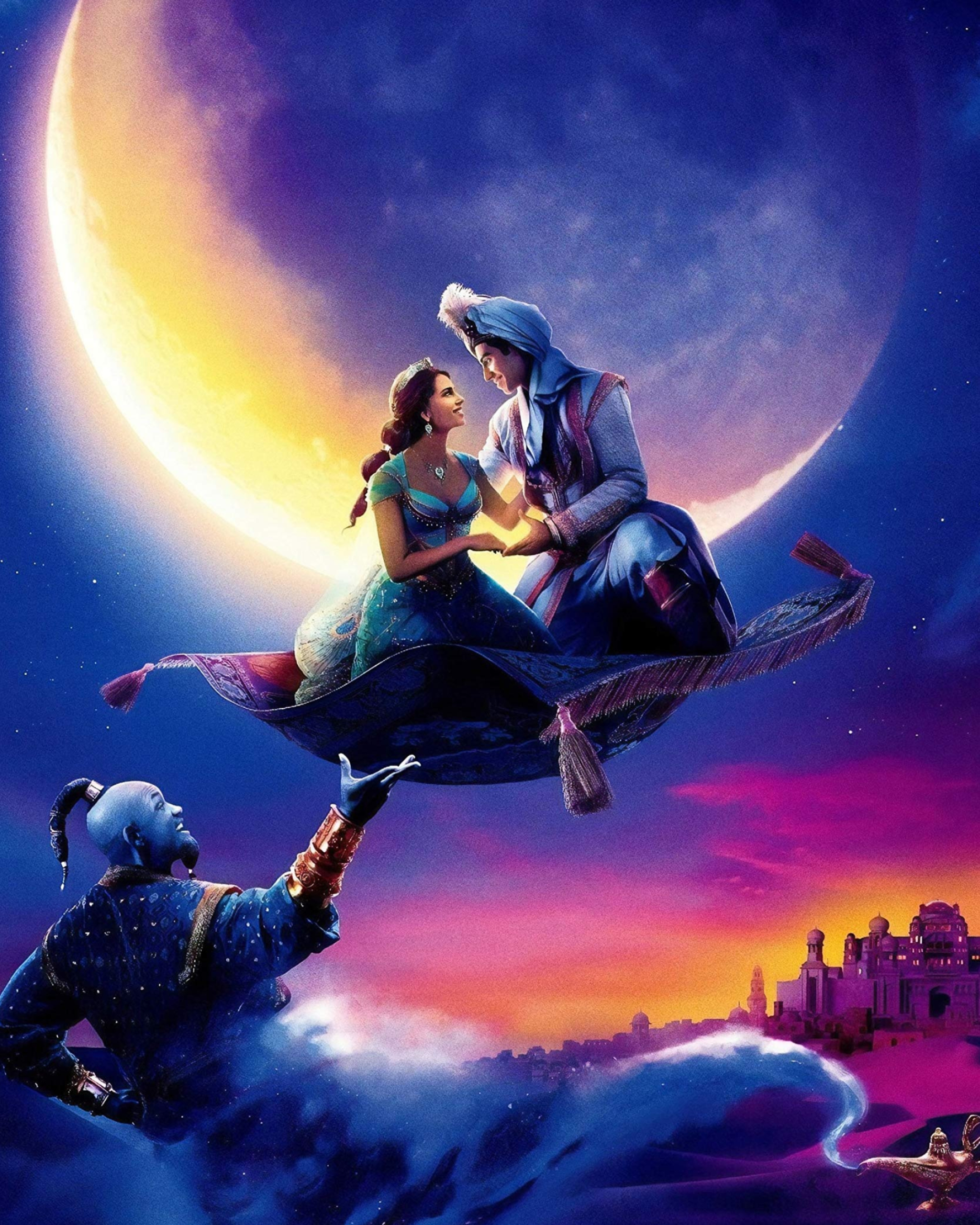 Mena Massoud, Aladdin 2019, Movie poster, Will Smith, 2050x2560 HD Phone