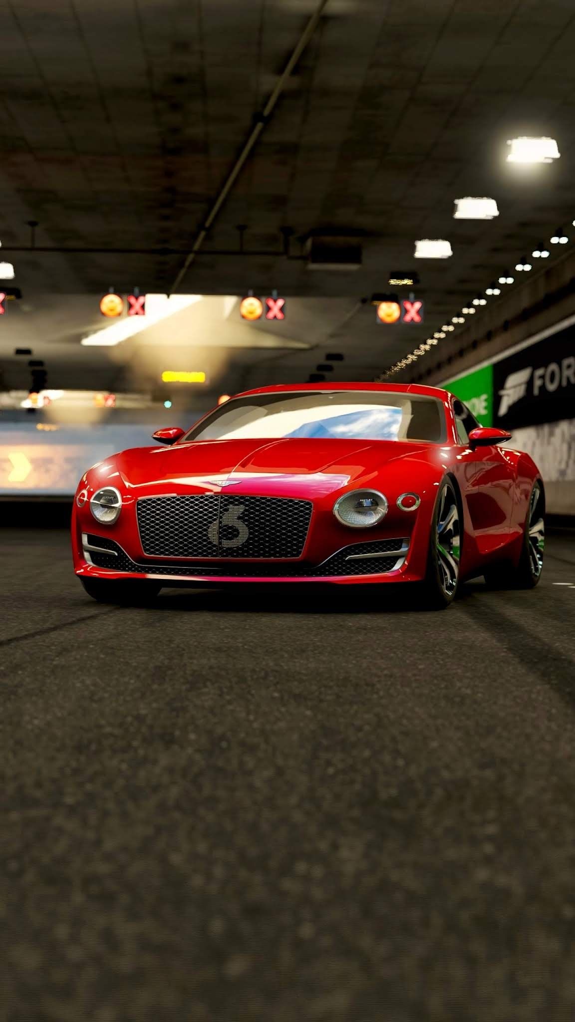 Bentley Continental GT, Red color, Luxurious car, GT series, 1160x2050 HD Phone