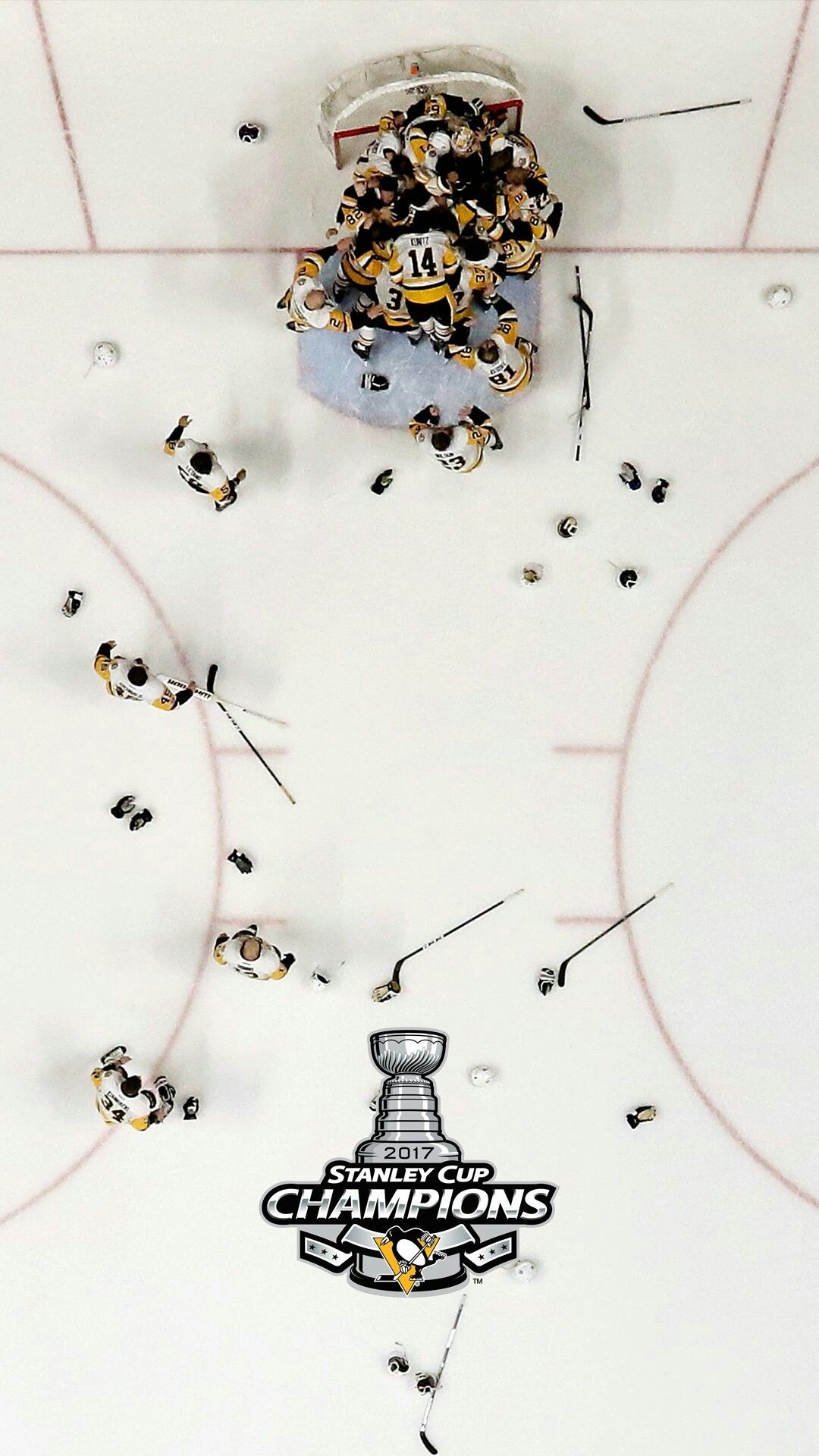 Pittsburgh Penguins: Defeated the Nashville Predators in the 2017 Stanley Cup Finals. 1080x1920 Full HD Wallpaper.