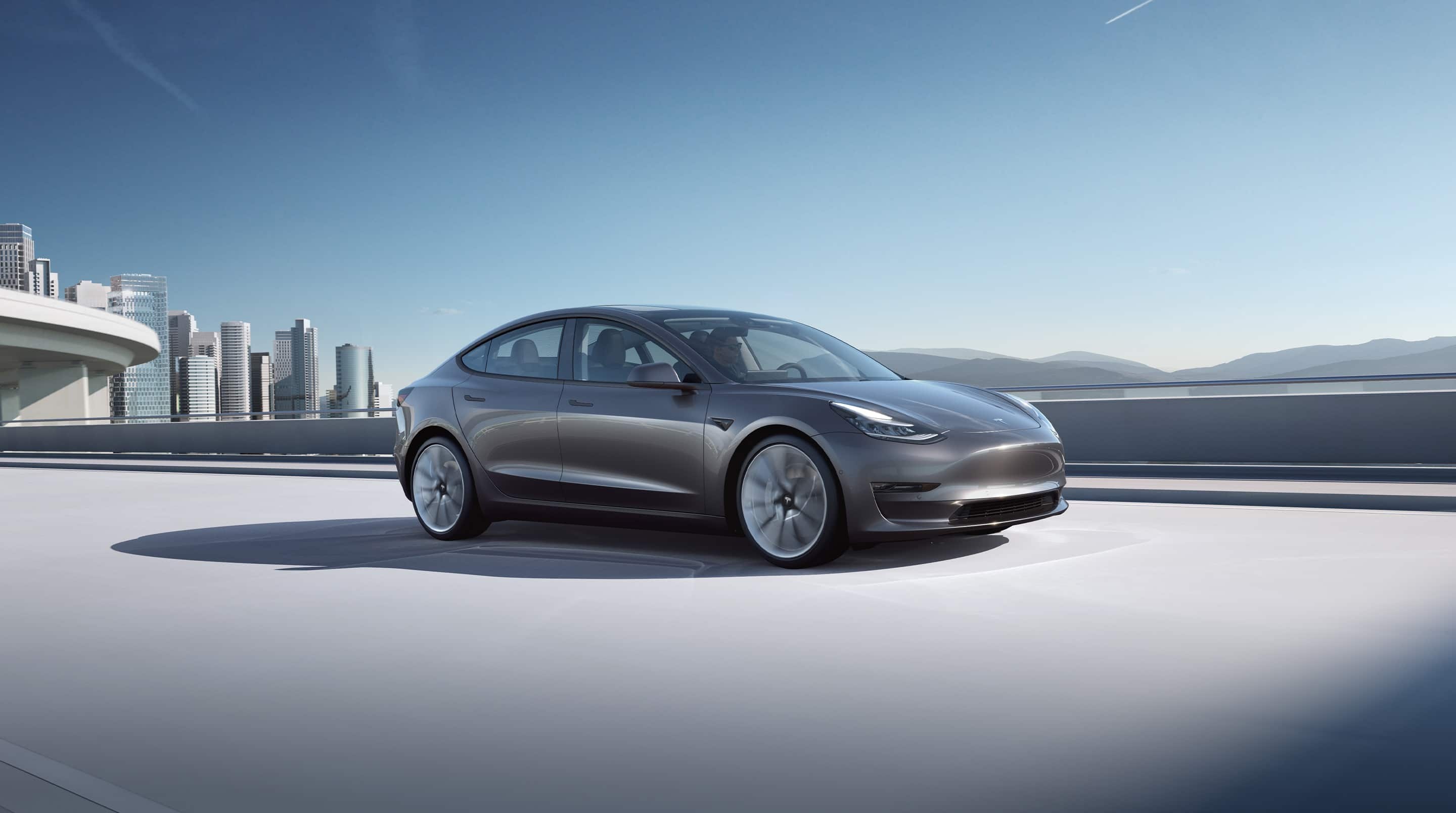 Tesla Model 3 electric car, Flotten und Firmen, Luxemburg market, Cutting-edge technology, 2880x1610 HD Desktop