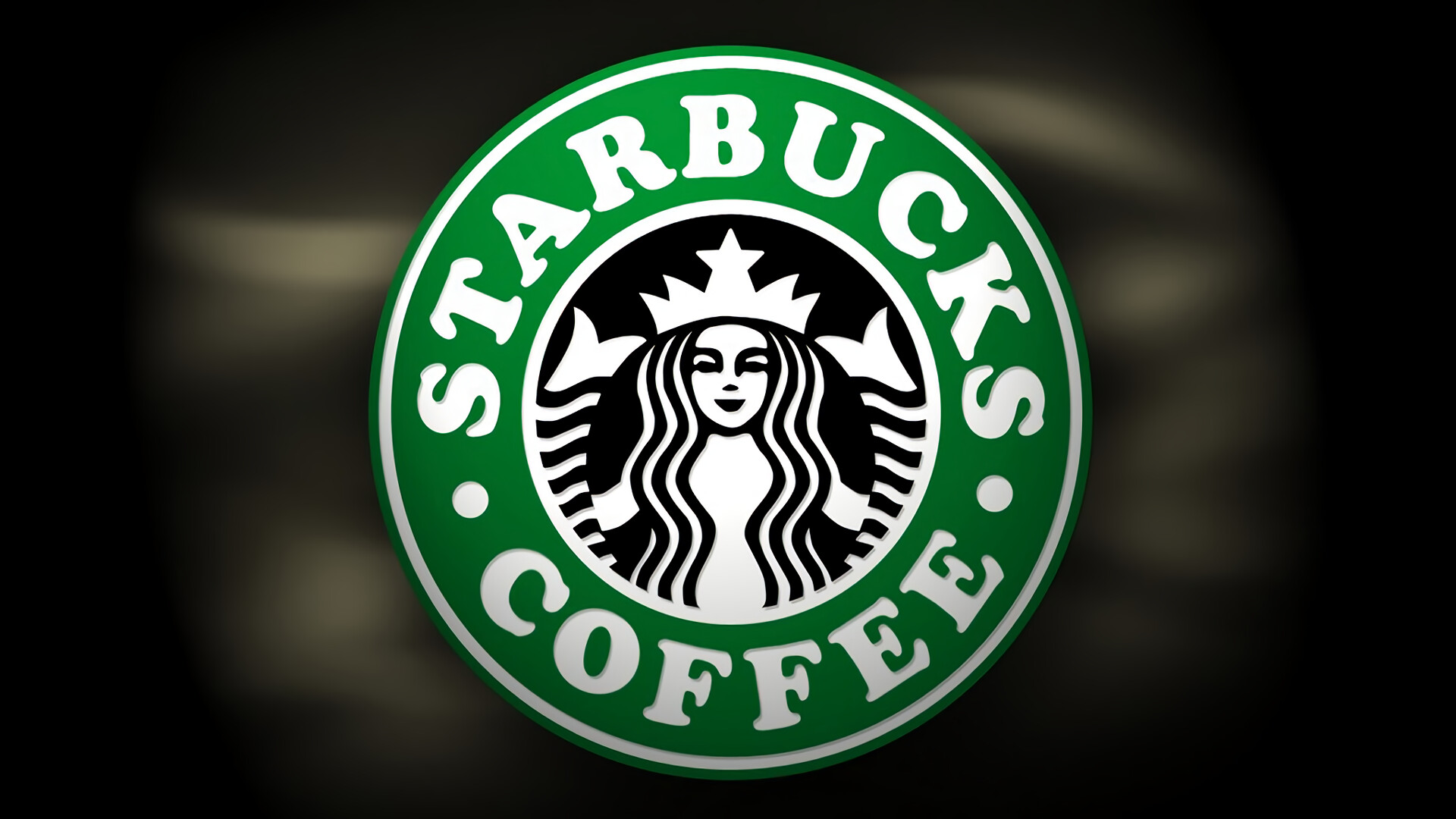 Starbucks: Symbol, Logo, Brand, Coffee, Drink. 1920x1080 Full HD Background.