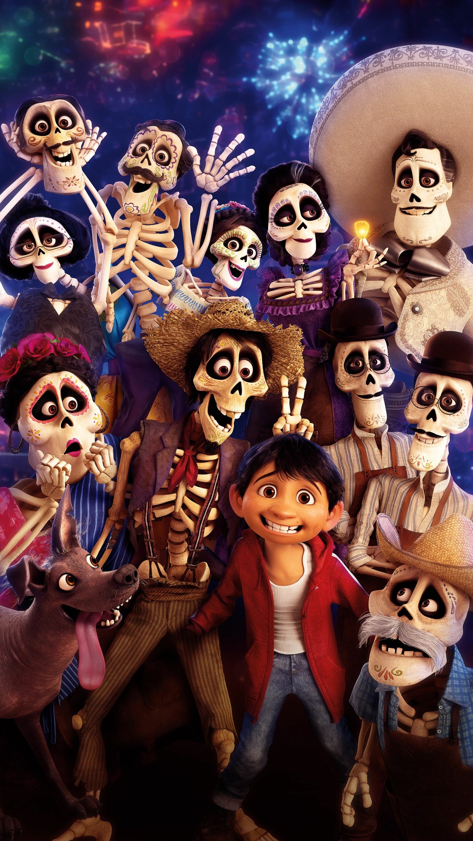 Coco (Cartoon): The film was chosen by the National Board of Review as the Best Animated Film of 2017. 1540x2740 HD Wallpaper.