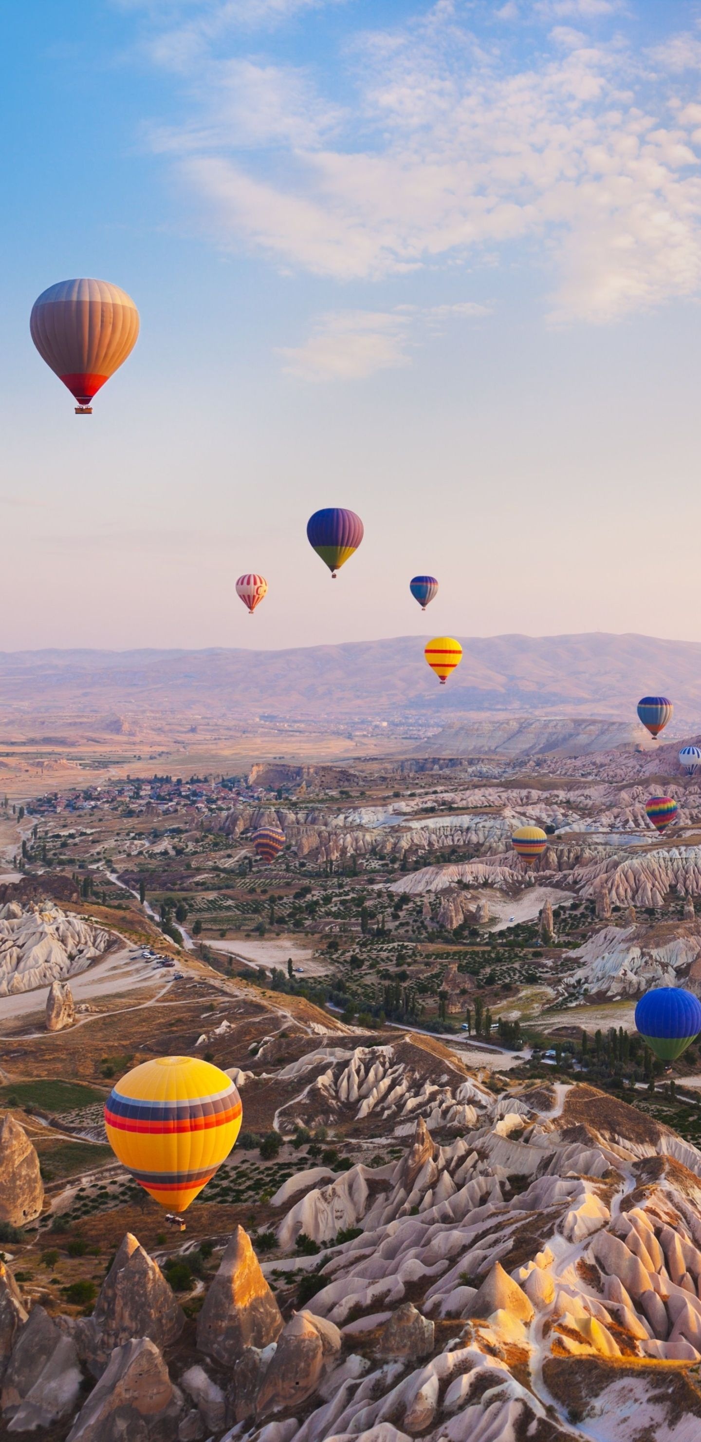 Cappadocia, Wallpapers, Enchanting scenes, 1440x2960 HD Phone