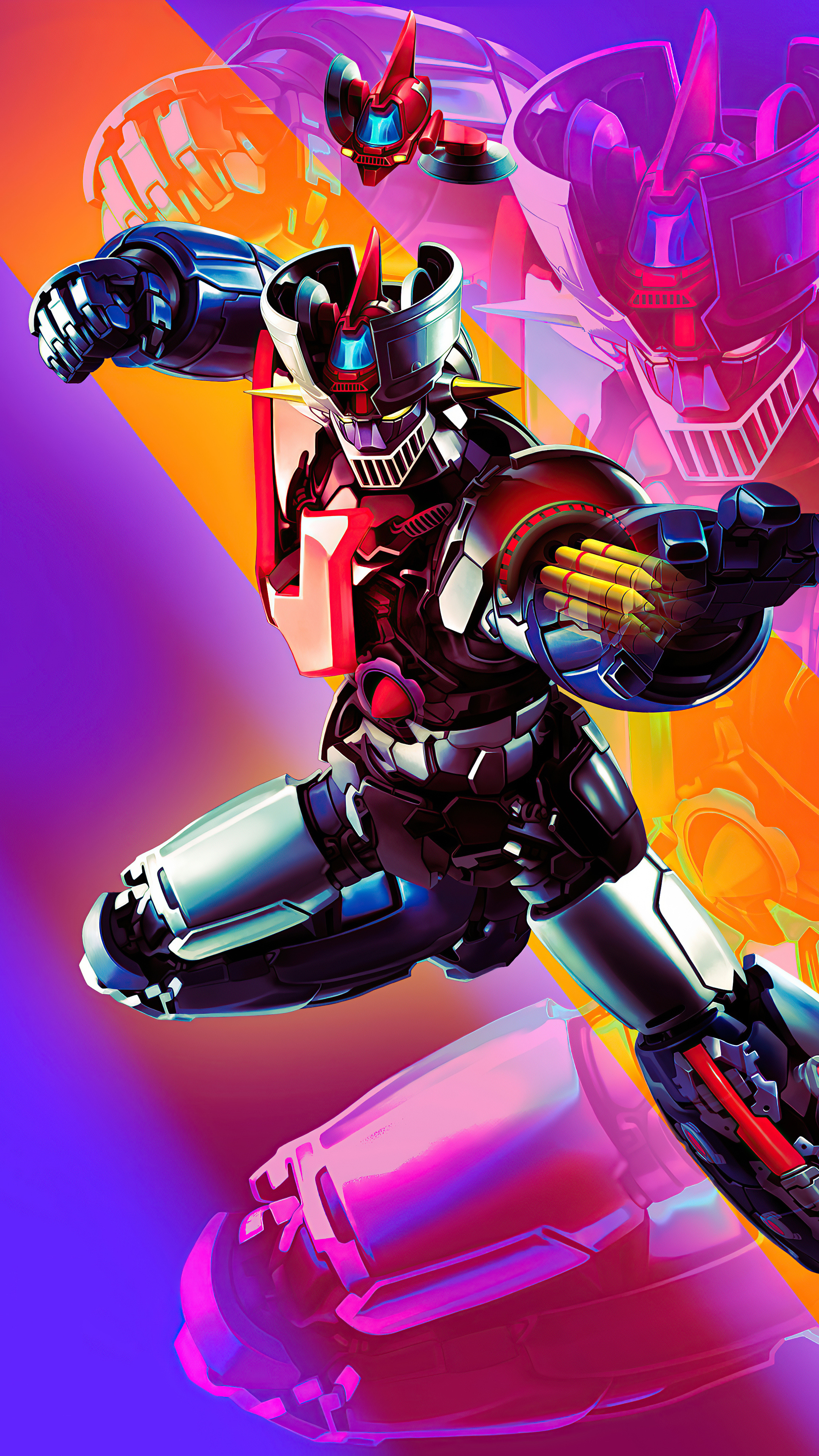 Mazinger Z Infinity wallpapers, Sony Xperia devices, High-definition visuals, Home screen customization, 2160x3840 4K Phone