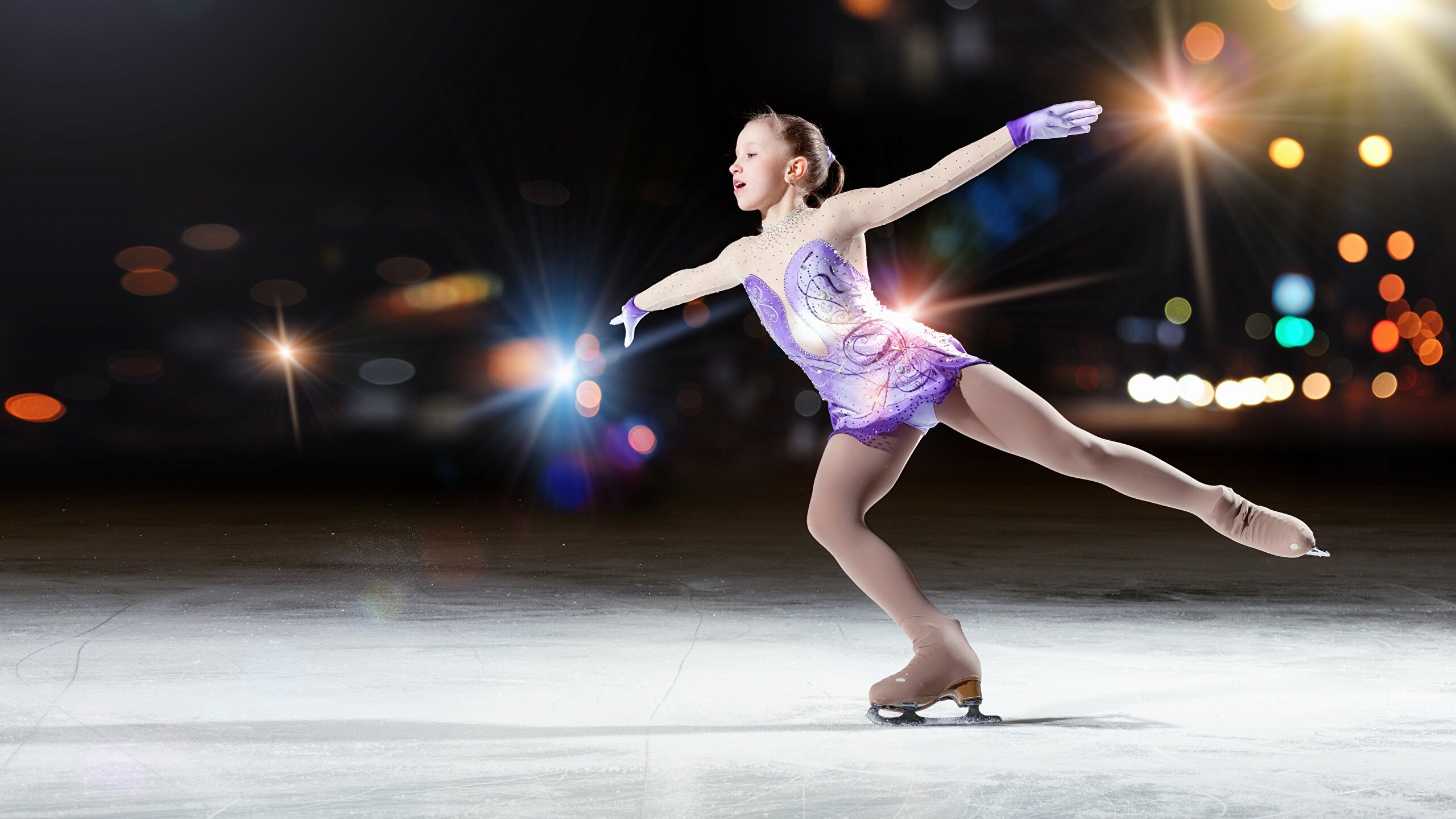 Alexandra Trusova, Ice skating practice, Figure skating tips, Professional guidance, 2560x1440 HD Desktop