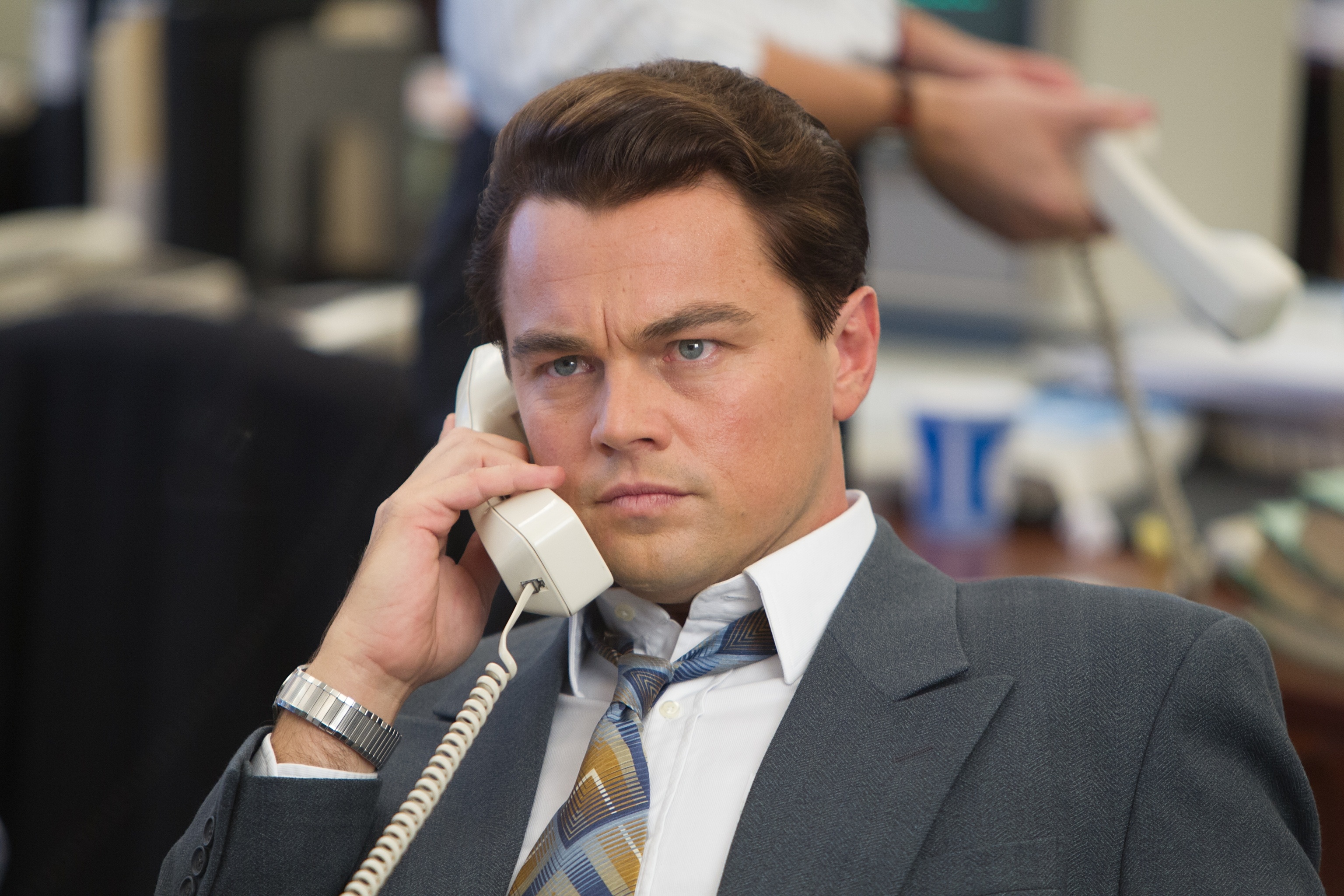 The Wolf of Wall Street: Jordan Belfort, A former Wall Street trader who was guilty of crimes related to stock market manipulation. 3080x2050 HD Wallpaper.