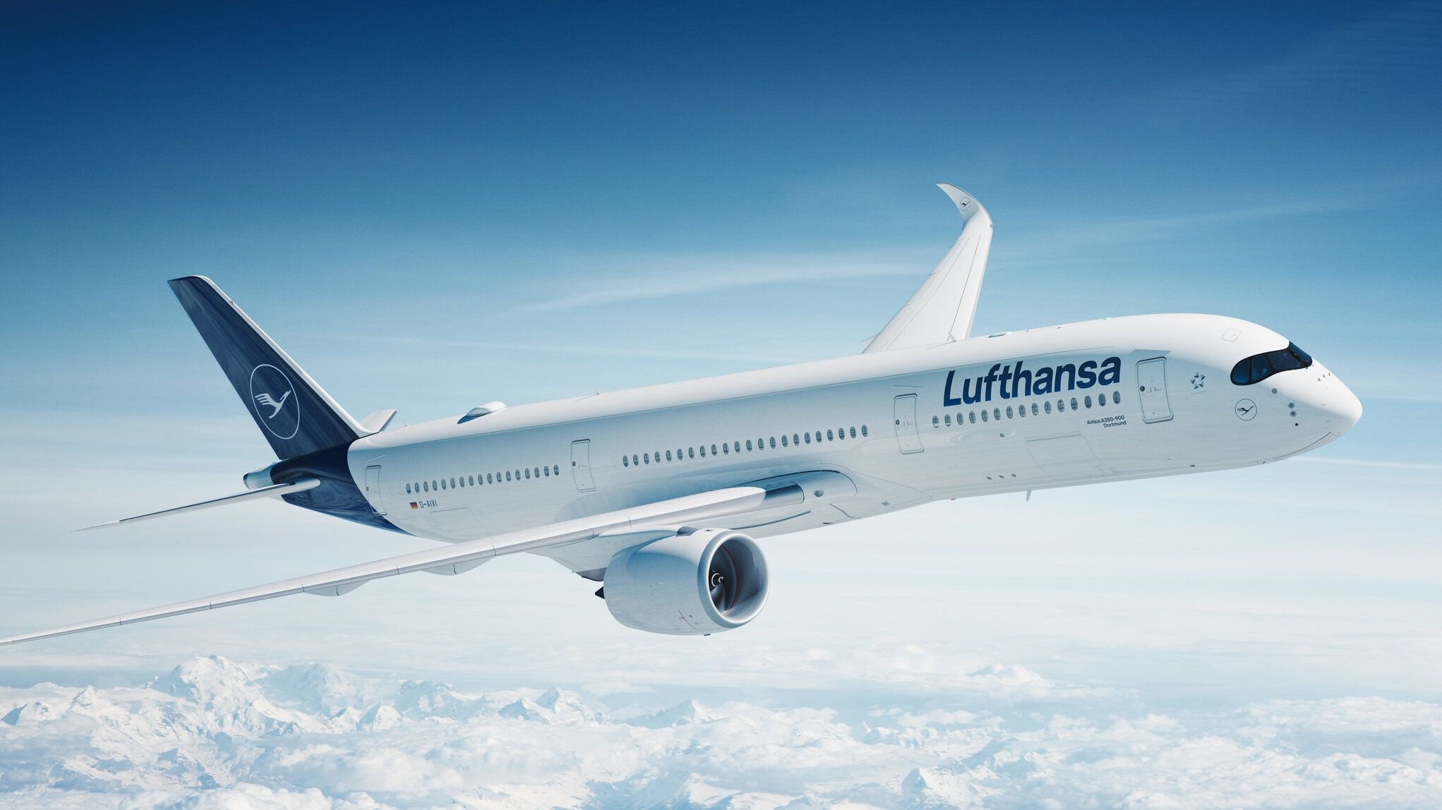 Lufthansa A350, top wallpapers, aviation backgrounds, 2050x1150 HD Desktop