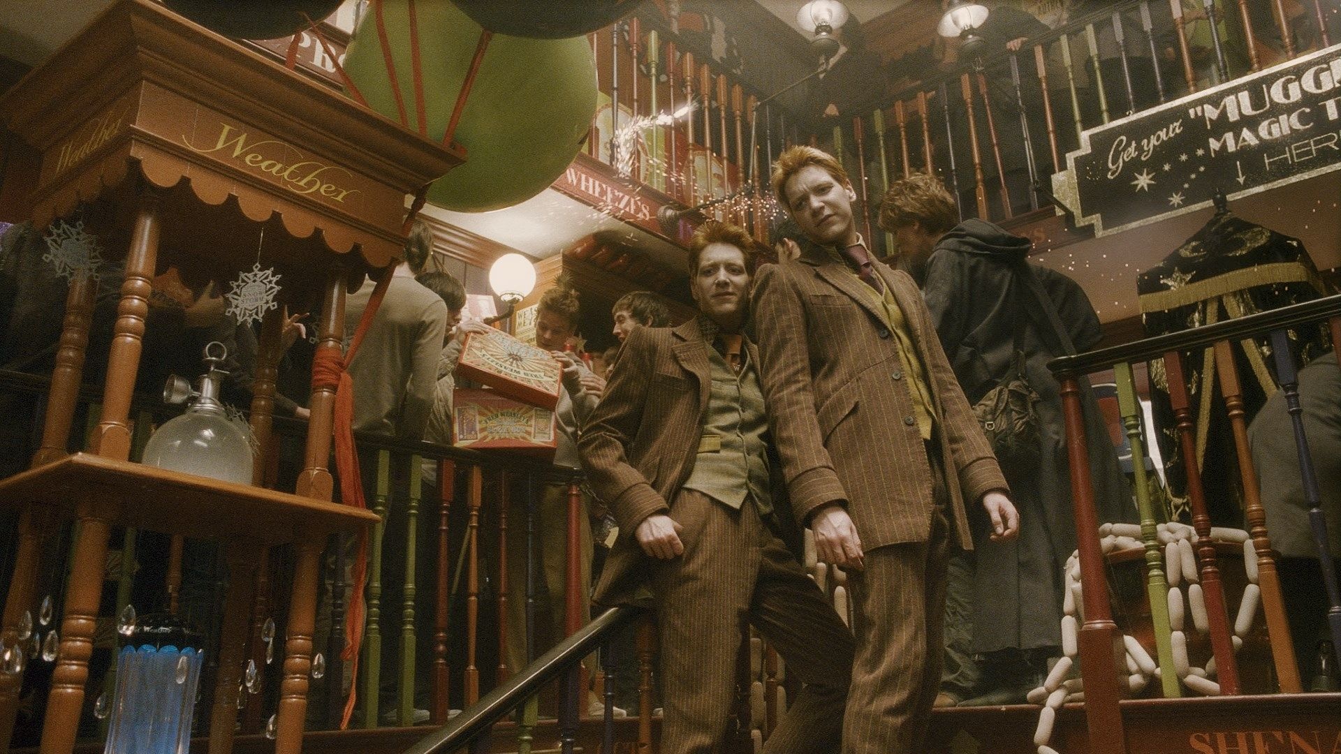 Weasley twins, Fred Weasley, George Weasley, Magic, 1920x1080 Full HD Desktop