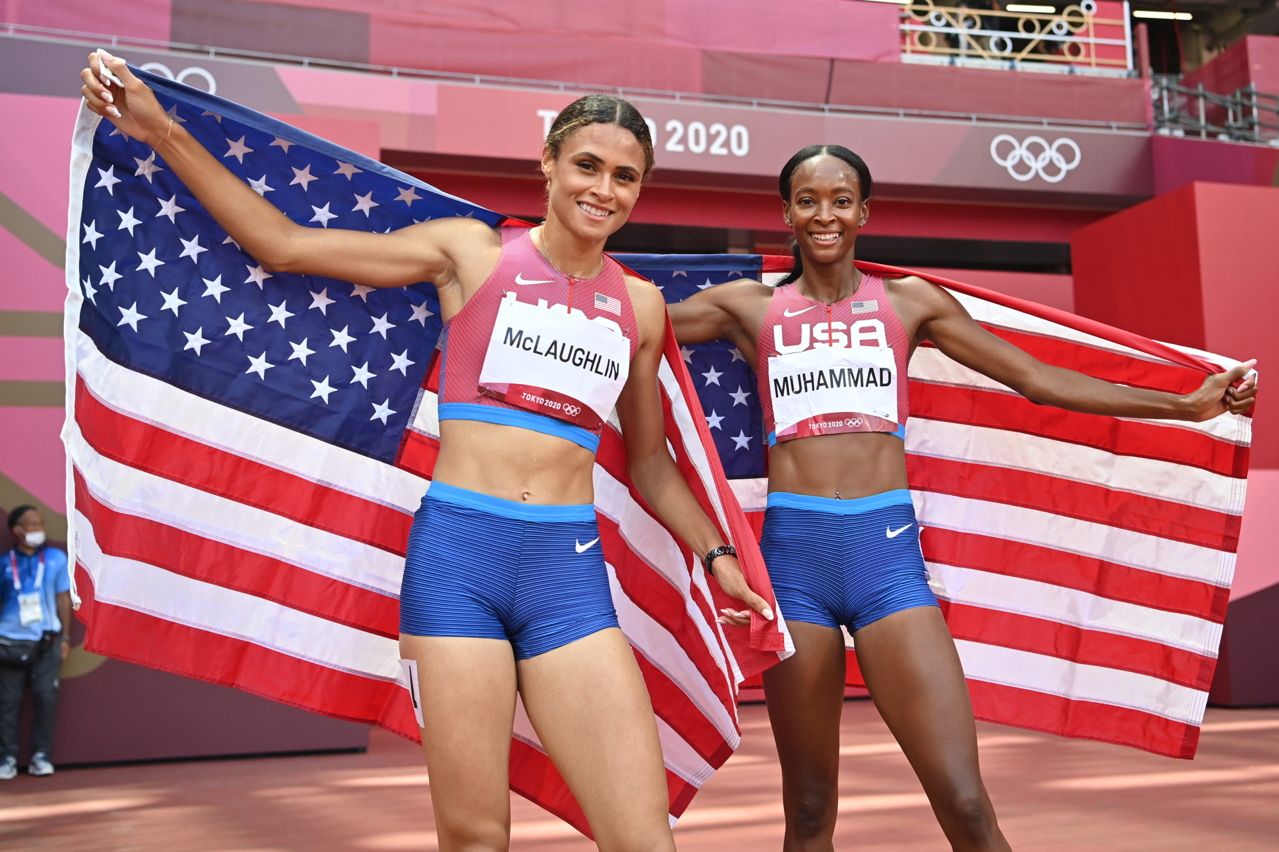 Sydney McLaughlin, Friendly competition, Hurdle records, Olympic athletes, 2560x1710 HD Desktop