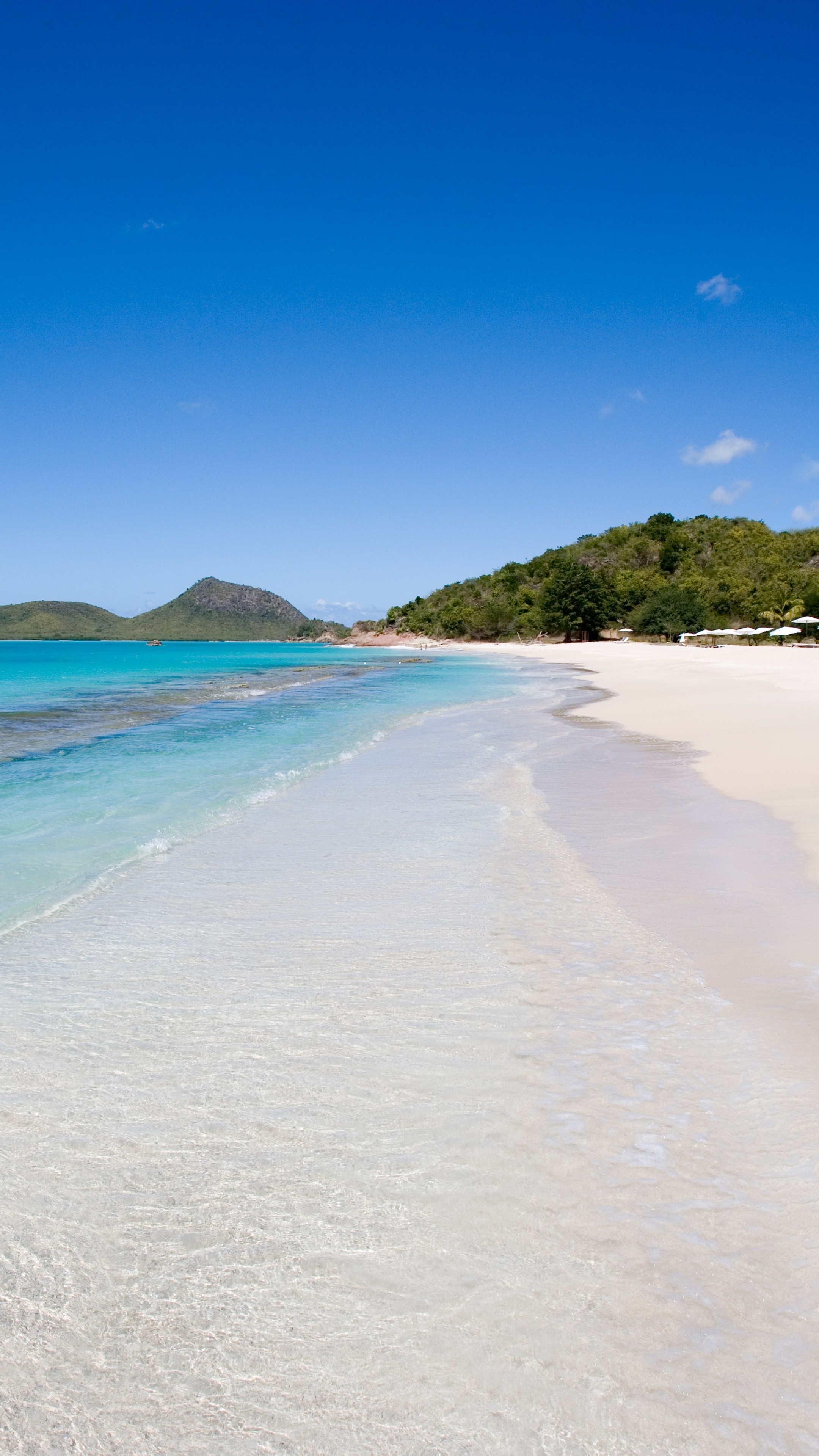 Caribbean Islands: Hermitage bay, Antigua and Barbuda, Beach, Sea, Travel. 2160x3840 4K Wallpaper.