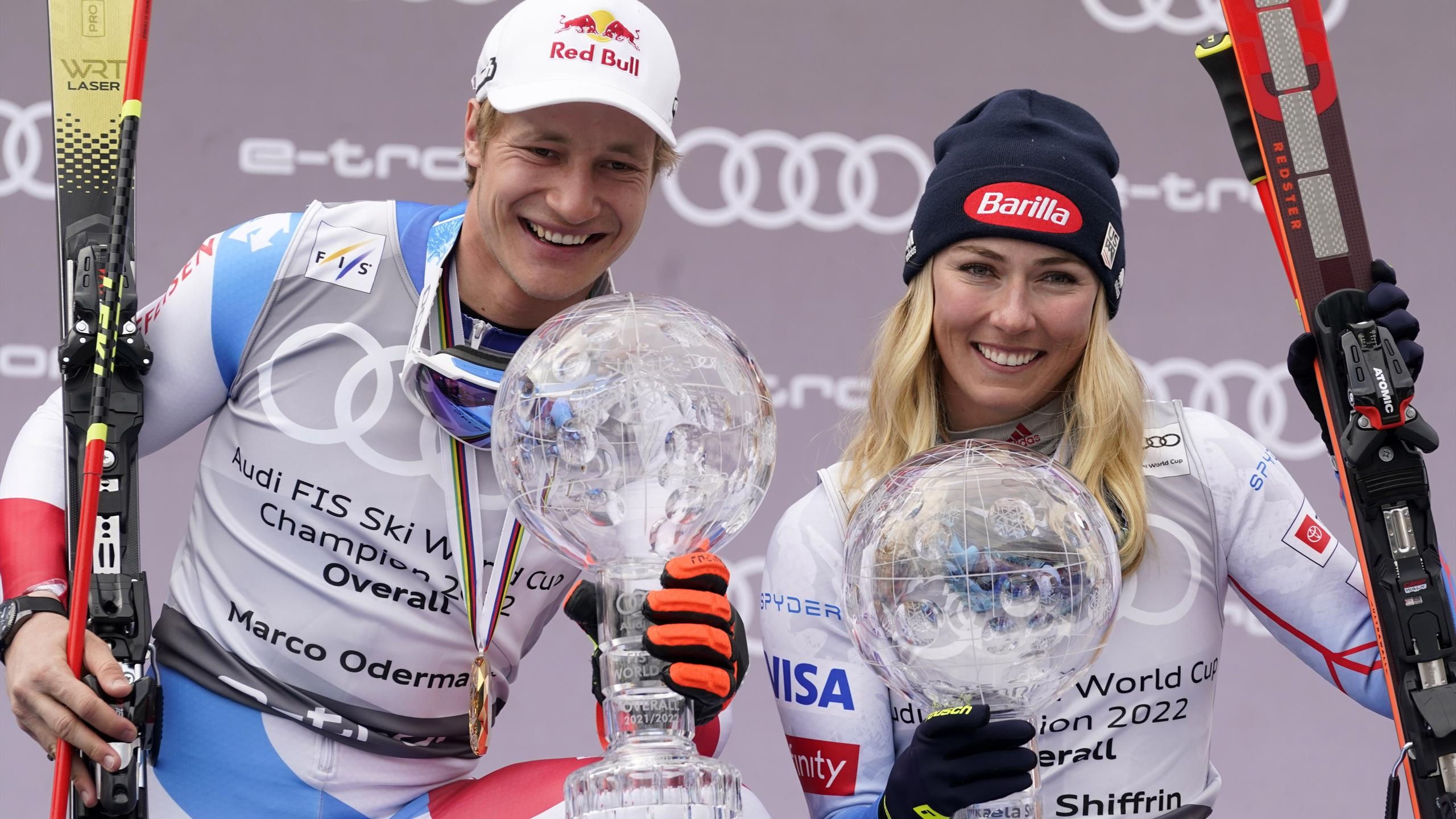 Marco Odermatt, Alpine skiing, Victory celebration, Swiss athlete, 2560x1440 HD Desktop