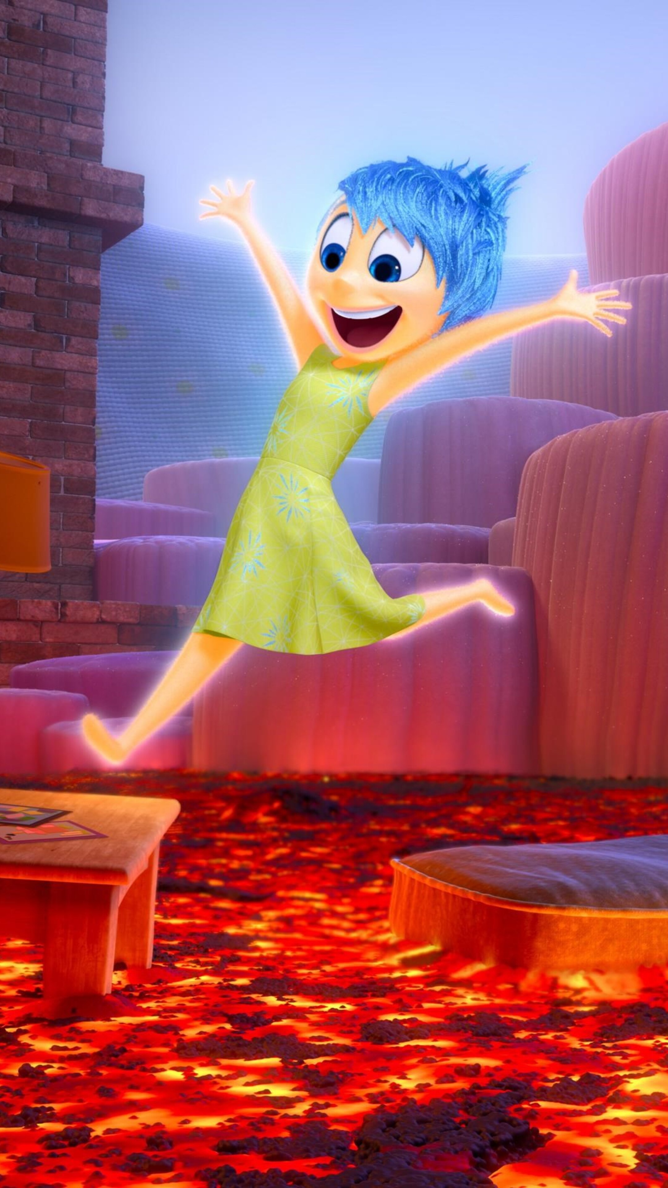 Inside Out, Emotions personified, Sadness and Joy, 4K wallpapers, 2160x3840 4K Handy