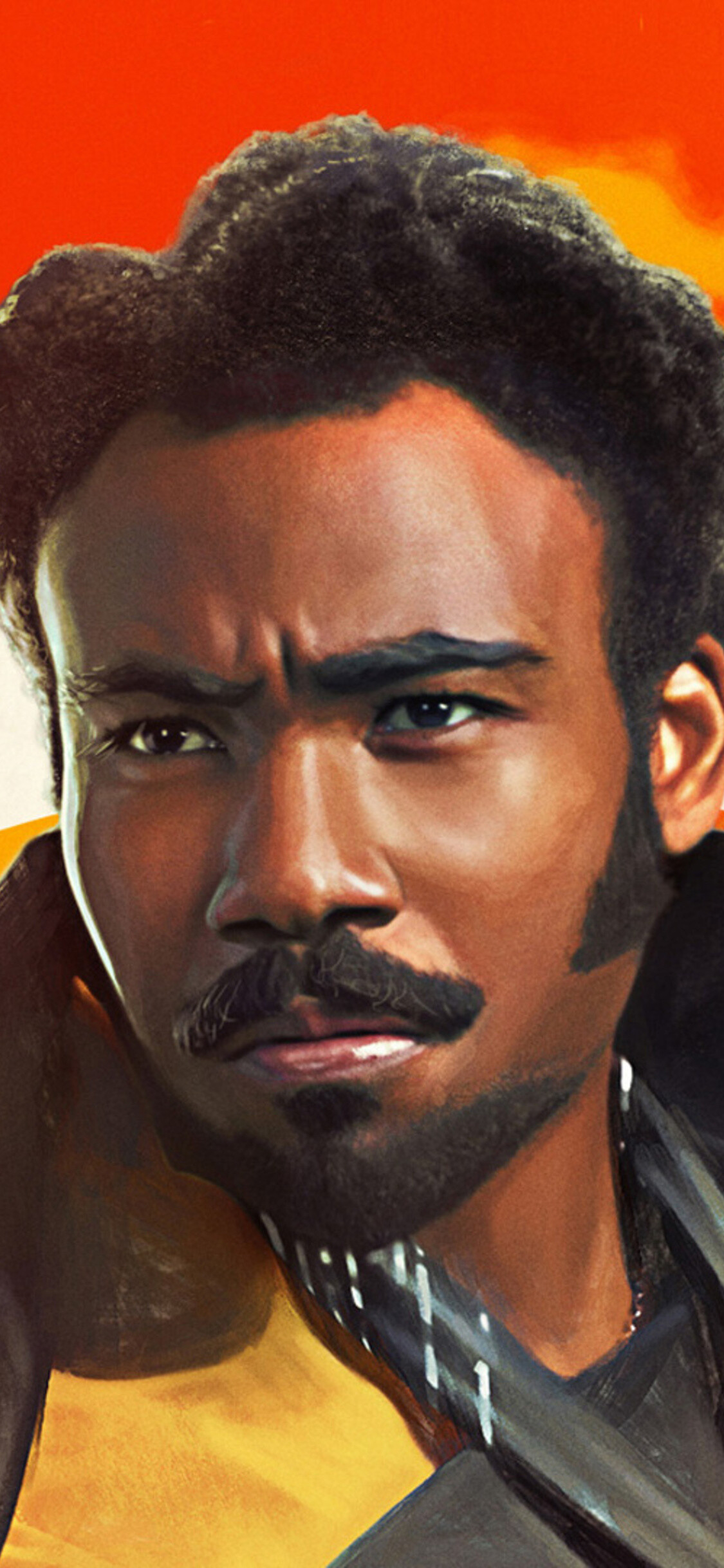 Donald Glover: Lando Calrissian, was the owner of the Millennium Falcon until losing the ship to Han in a bet. 1130x2440 HD Wallpaper.