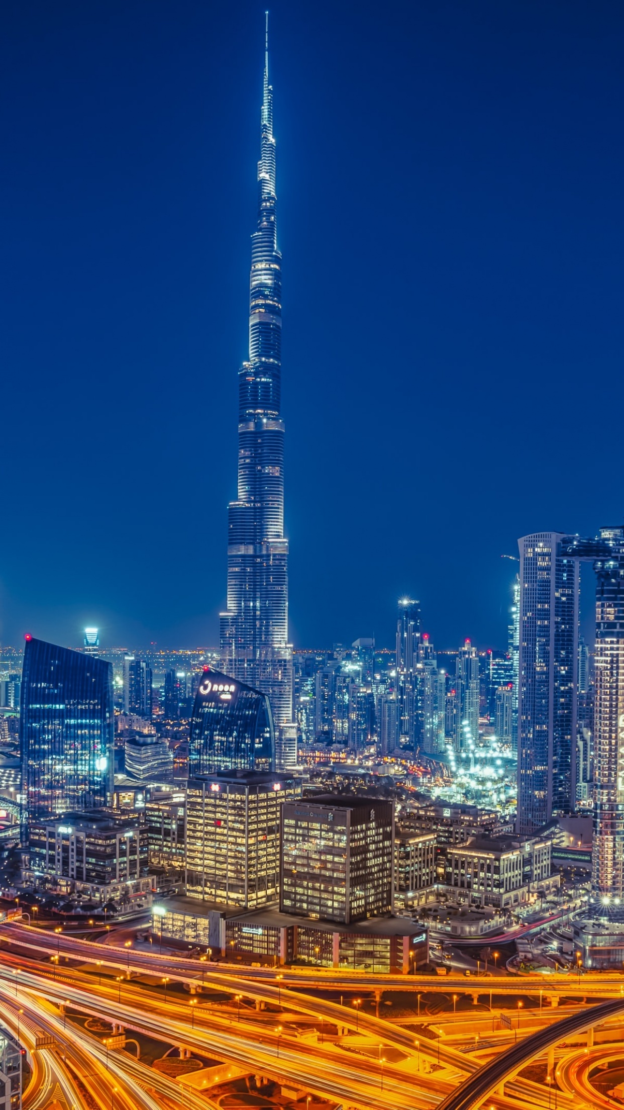 Burj Khalifa, 4K skyline wallpaper, Dubai's charm, World's marvel, 1250x2210 HD Handy