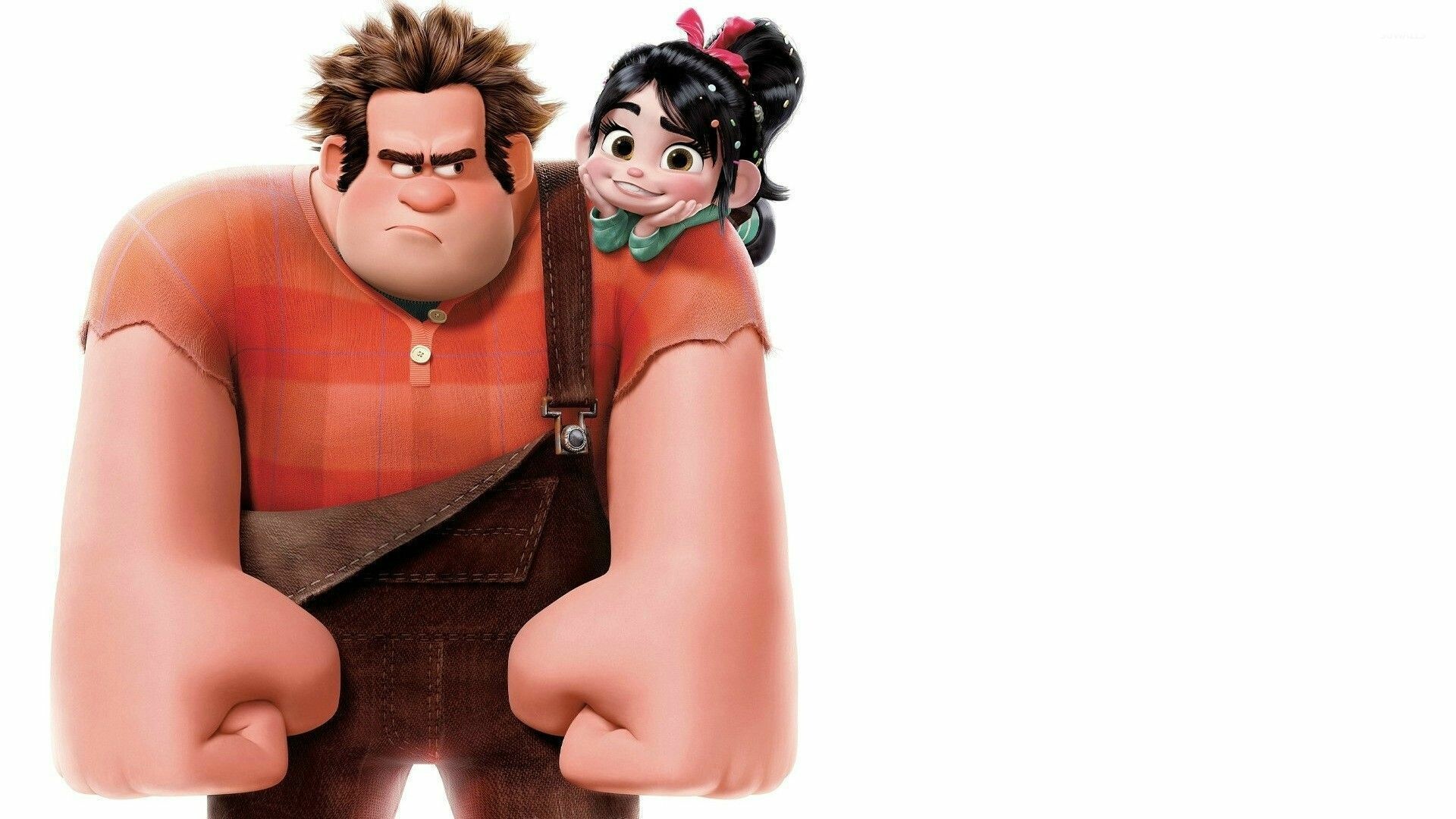Wreck-It Ralph: The bad guy of Fix-It Felix Jr. with superhuman strength, Vanellope. 1920x1080 Full HD Background.