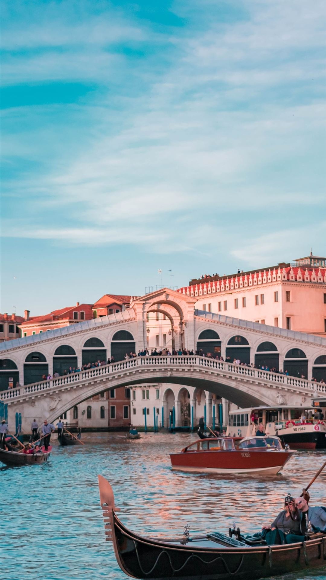 Rialto Bridge Venice Italy, iPhone wallpapers, Free download, 1080x1920 Full HD Phone