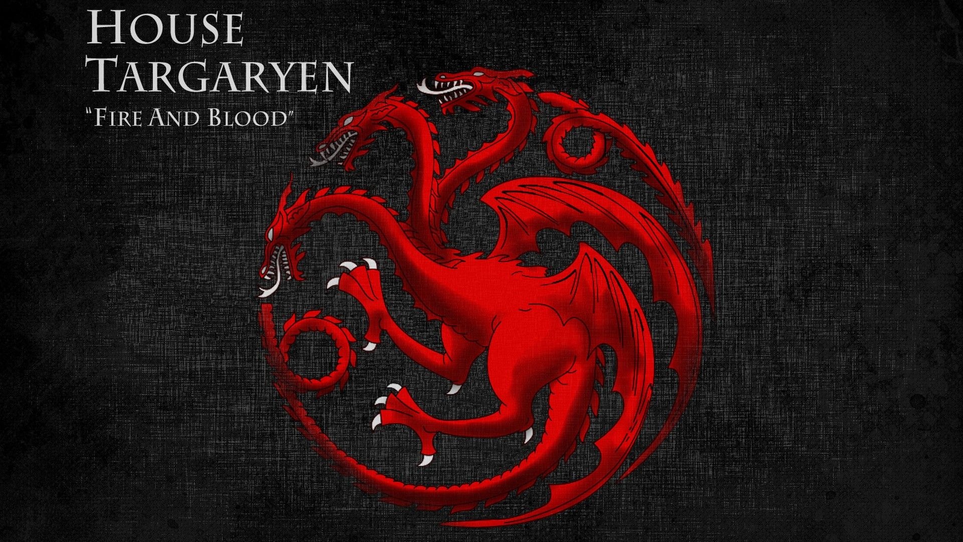 House Targaryen, Fiery backgrounds, Targaryen royalty, Iconic emblem, 1920x1080 Full HD Desktop