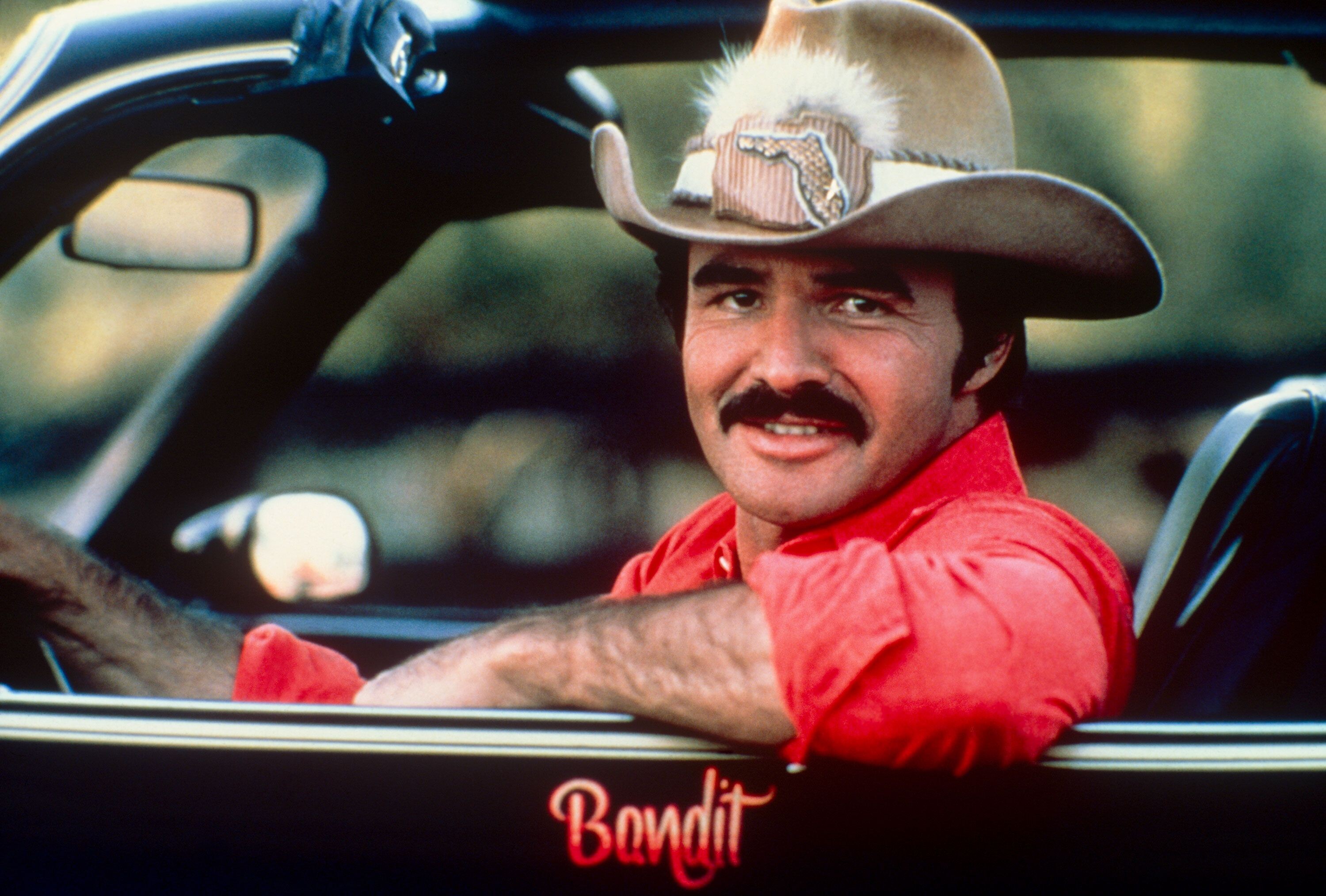 Burt Reynolds: Smokey and the Bandit, 1977, American road action comedy film, Directed by Hal Needham. 3000x2030 HD Background.