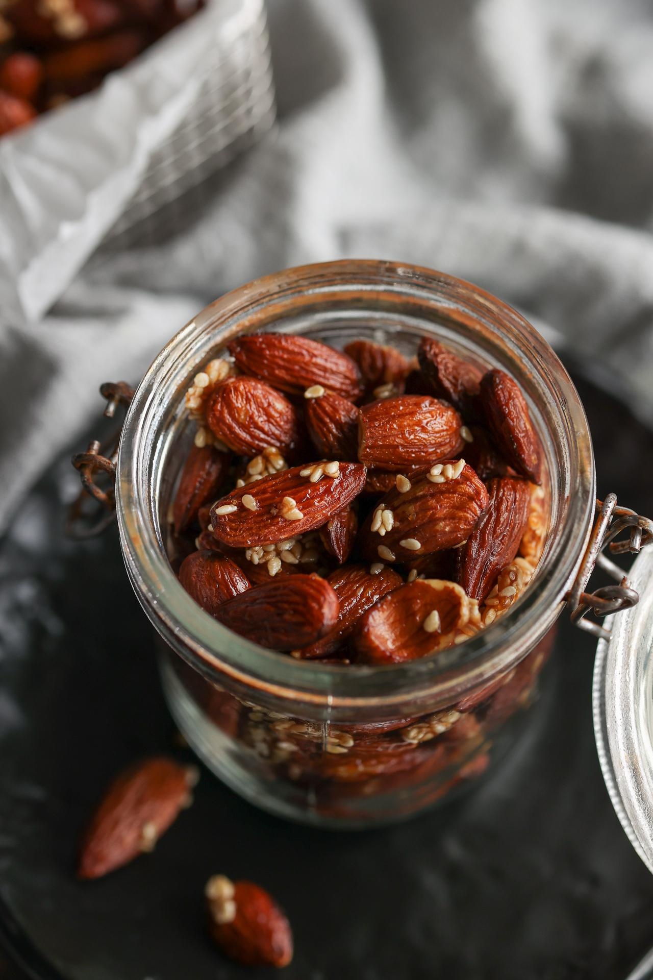 Almonds: A highly nutritional nut, A rich source of energy, fiber, protein. 1280x1920 HD Background.